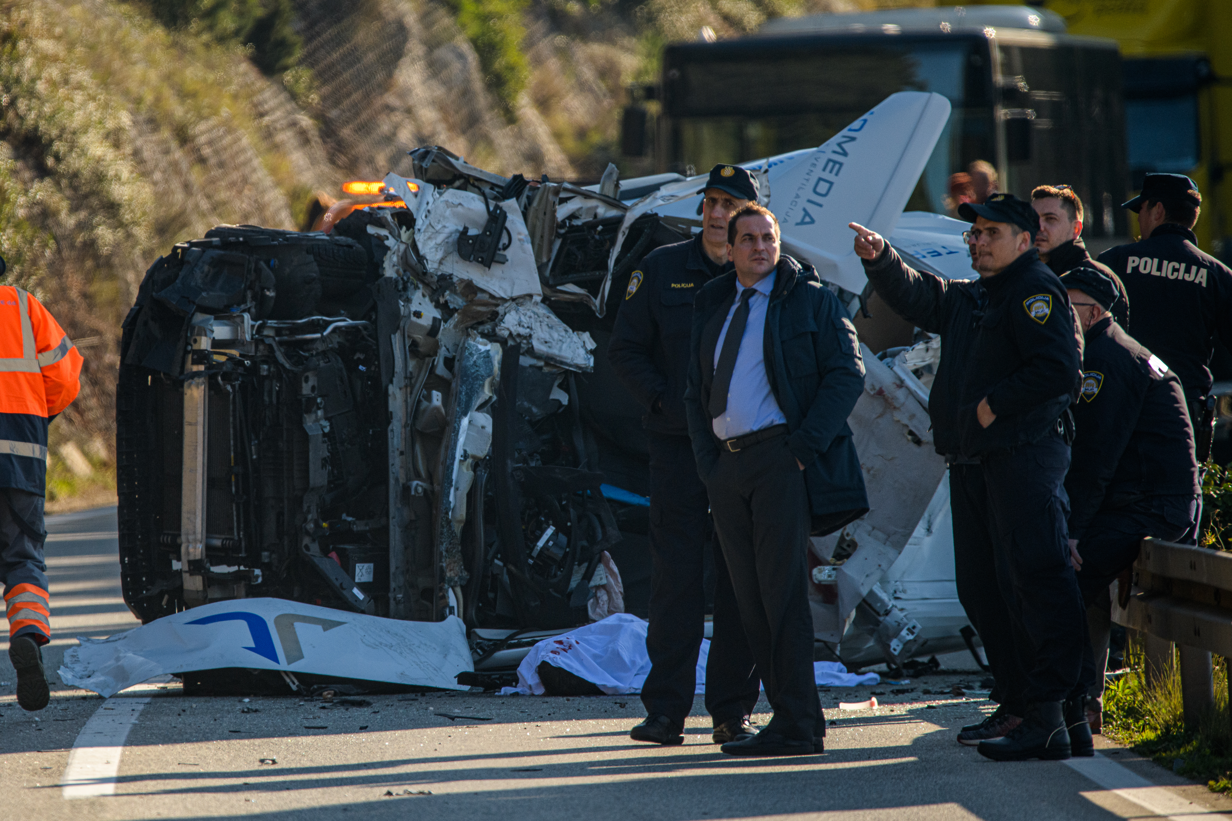 Prometna nesreča, dubrovnik, hrvaška