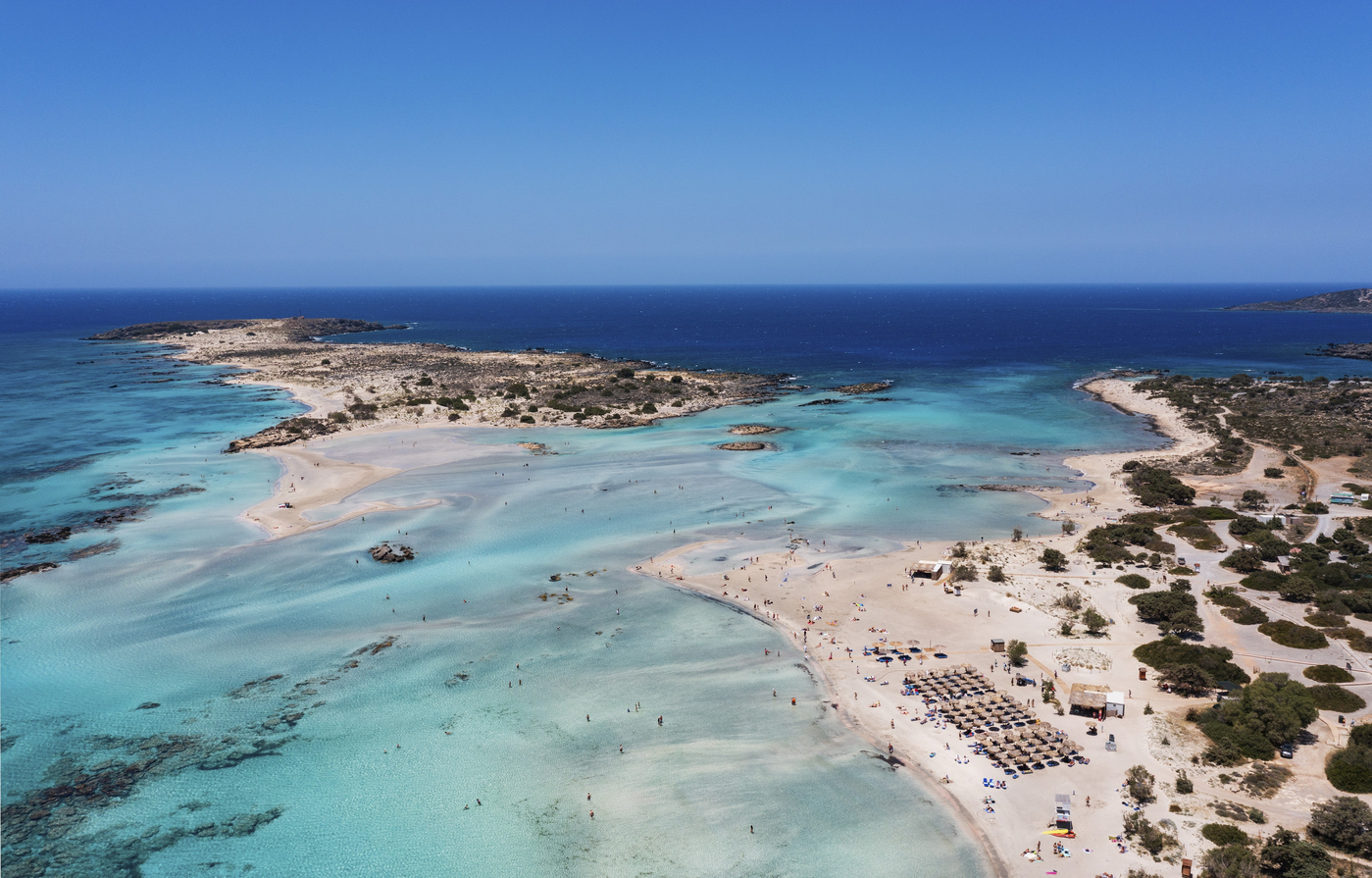 Elafonissi, plaža, Kreta, Grčija