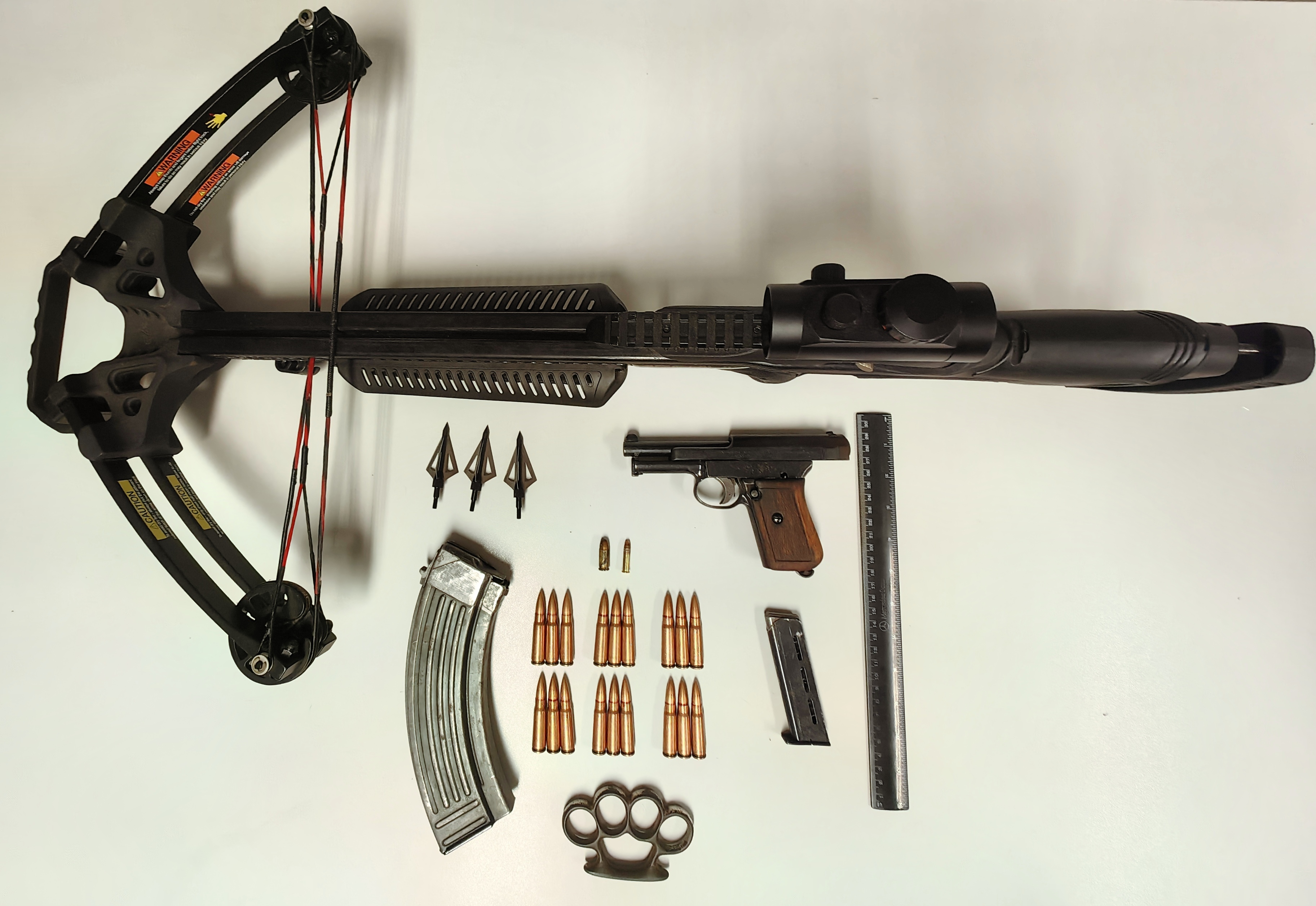 samostrel, orožje zaseg