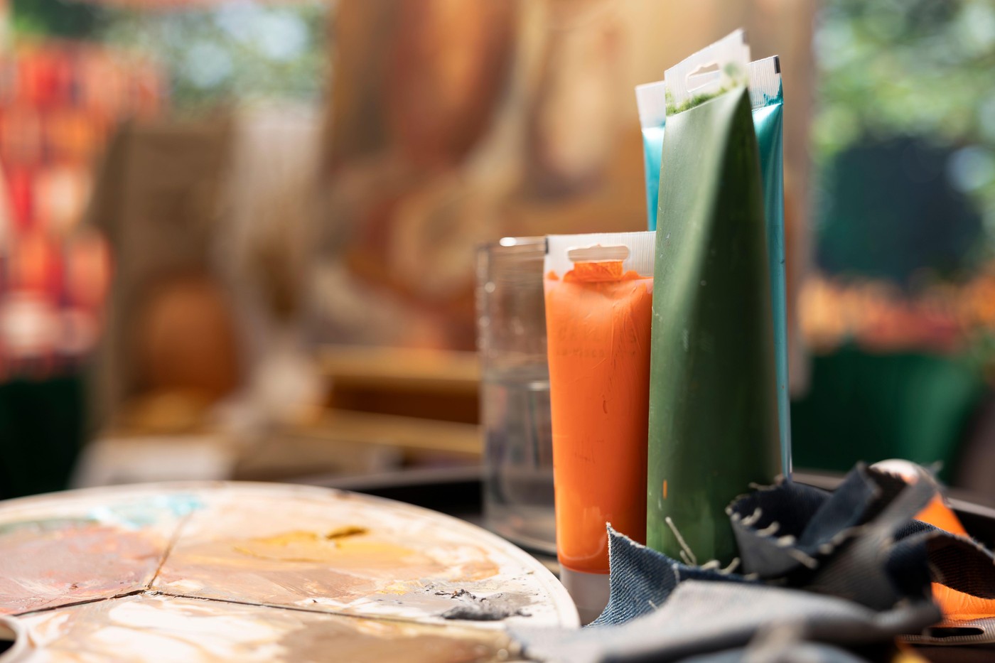 umetnost, slika, slikanje, delavnica, paleta