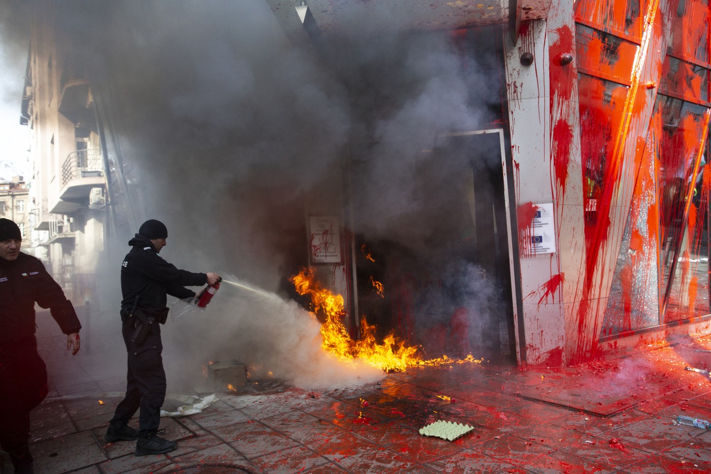 bolgarija, evro, protest, izgred, predstavništvo EU