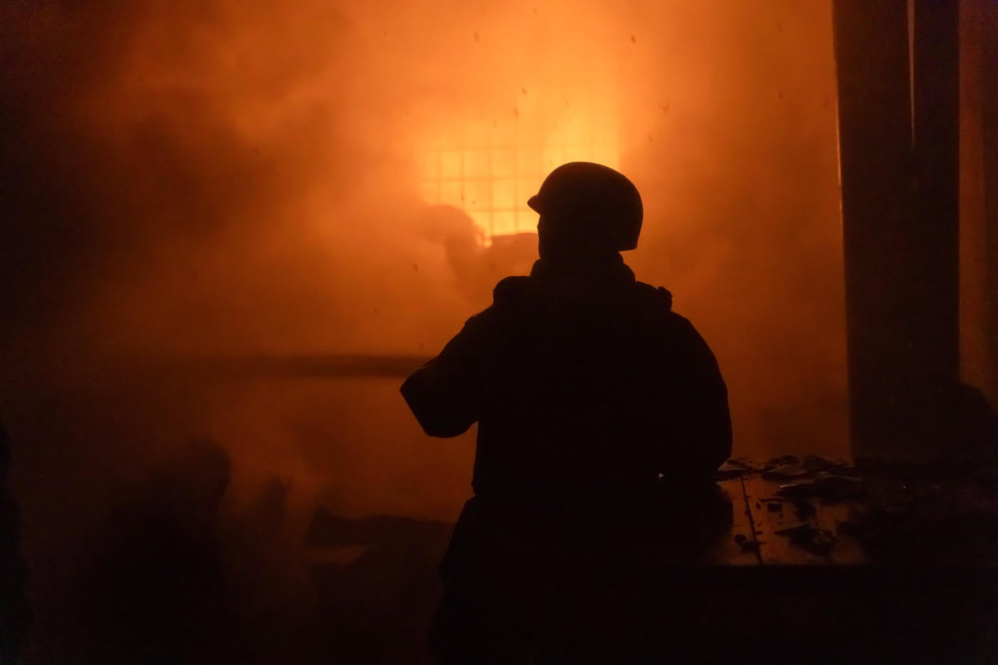 vojna v ukrajini, ukrajinski gasilci