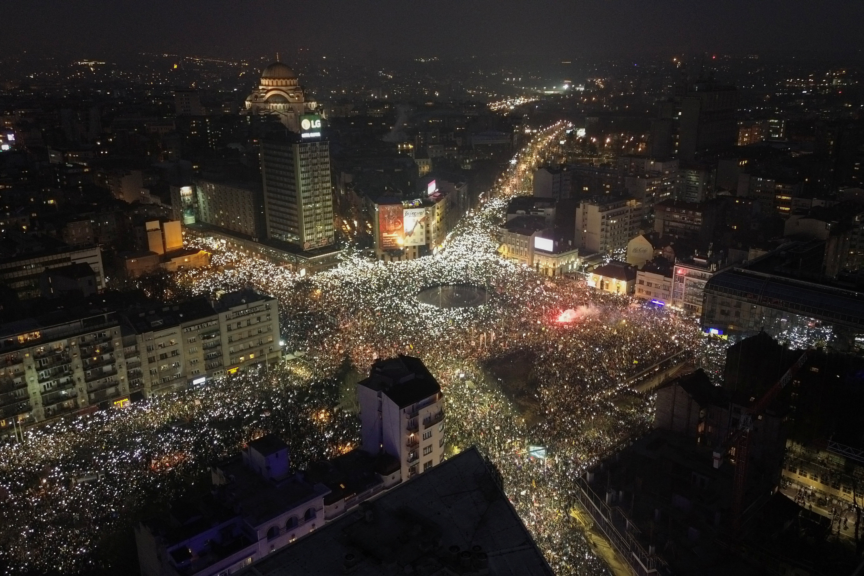 protest beograd srbija