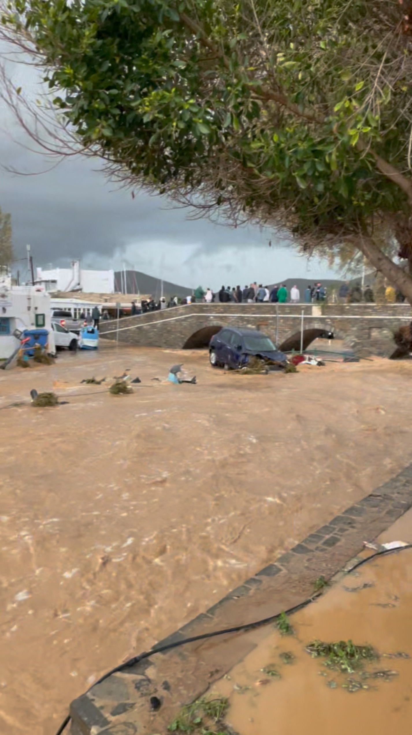 Grčija, Paros, poplave