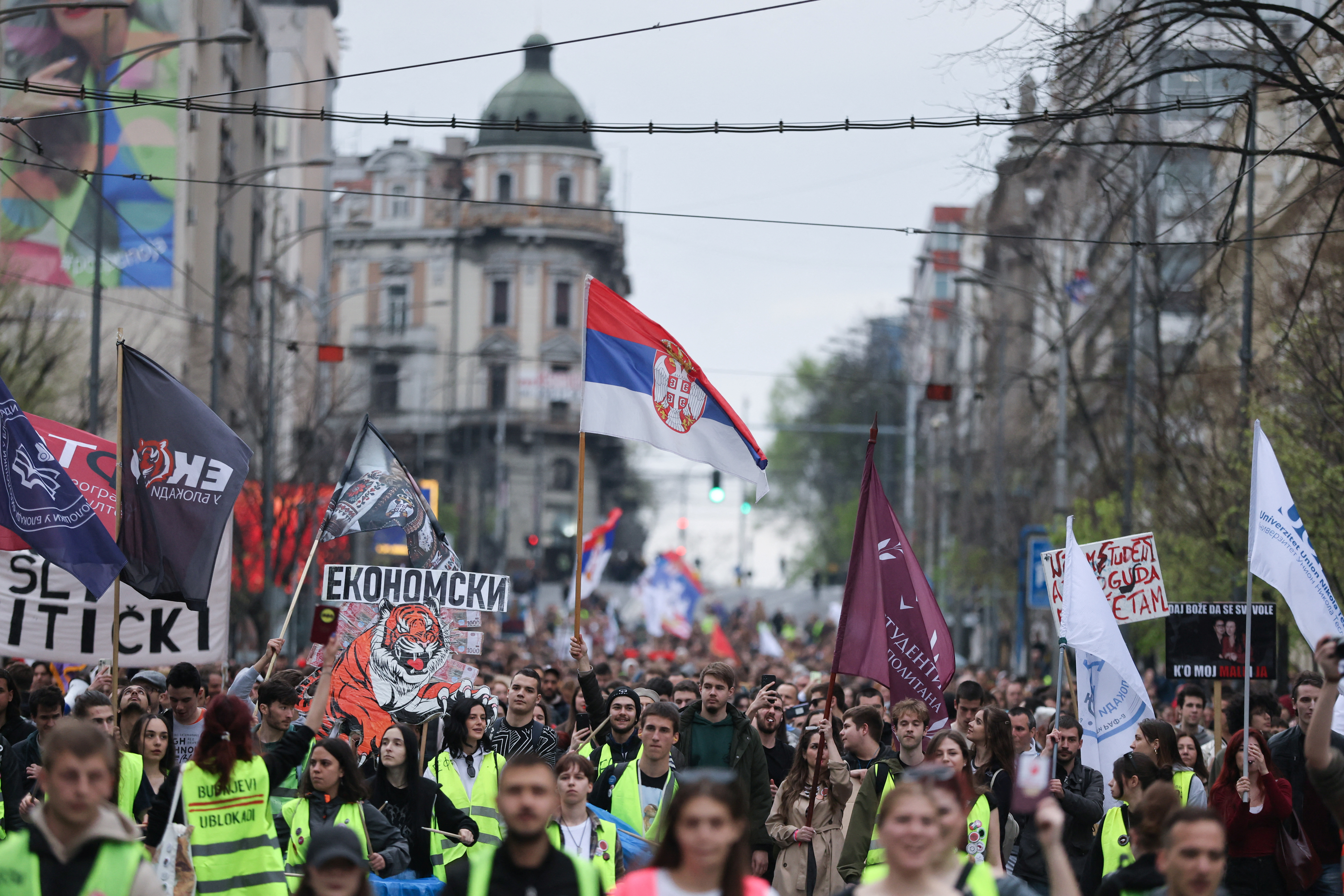srbija, protest, študenti