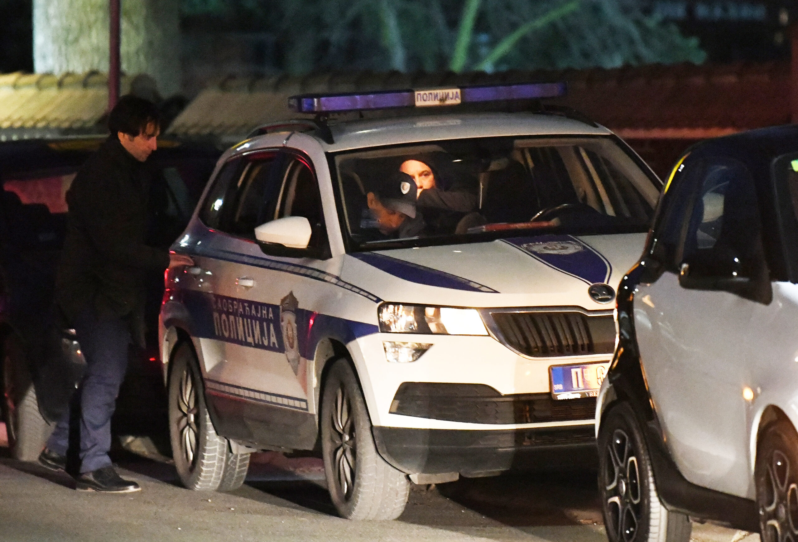 Tomaž Kavčič na prizorišču prometne nesreče Nikole Petrovića v Beogradu 6. marca 2023  (Foto: Vesna Lalić/nova.rs)