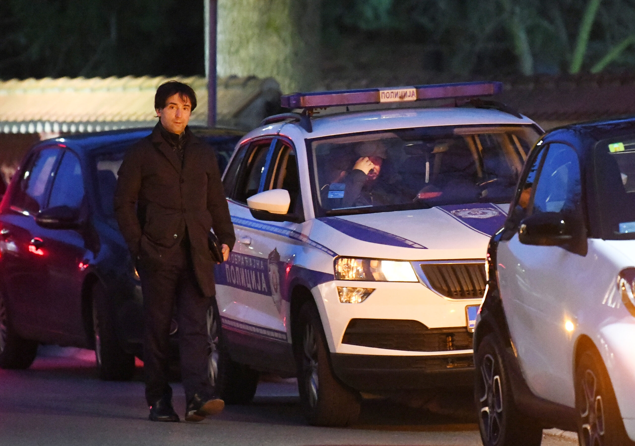 Tomaž Kavčič na prizorišču prometne nesreče Nikole Petrovića v Beogradu 6. marca 2023  (Foto: Vesna Lalić/nova.rs)