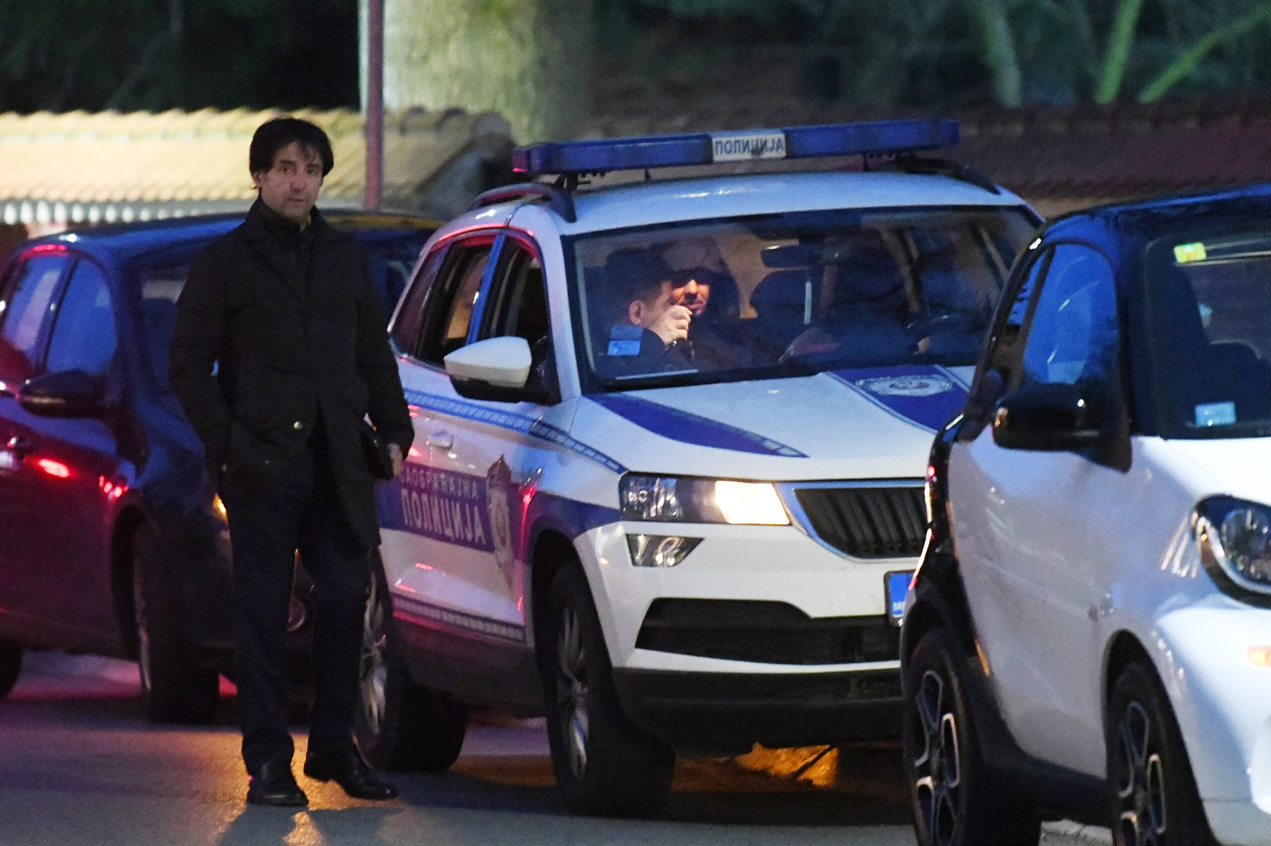 Tomaž Kavčič na prizorišču prometne nesreče Nikole Petrovića v Beogradu 6. marca 2023  (Foto: Vesna Lalić/nova.rs)