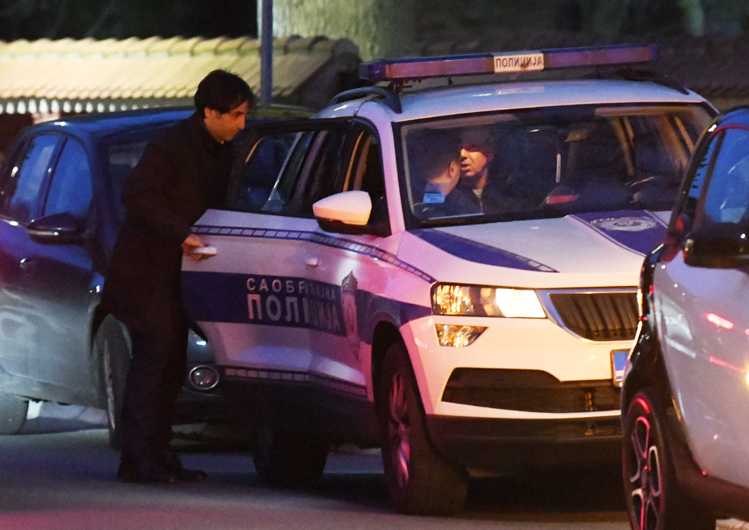 Tomaž Kavčič na prizorišču prometne nesreče Nikole Petrovića v Beogradu 6. marca 2023  (Foto: Vesna Lalić/nova.rs)