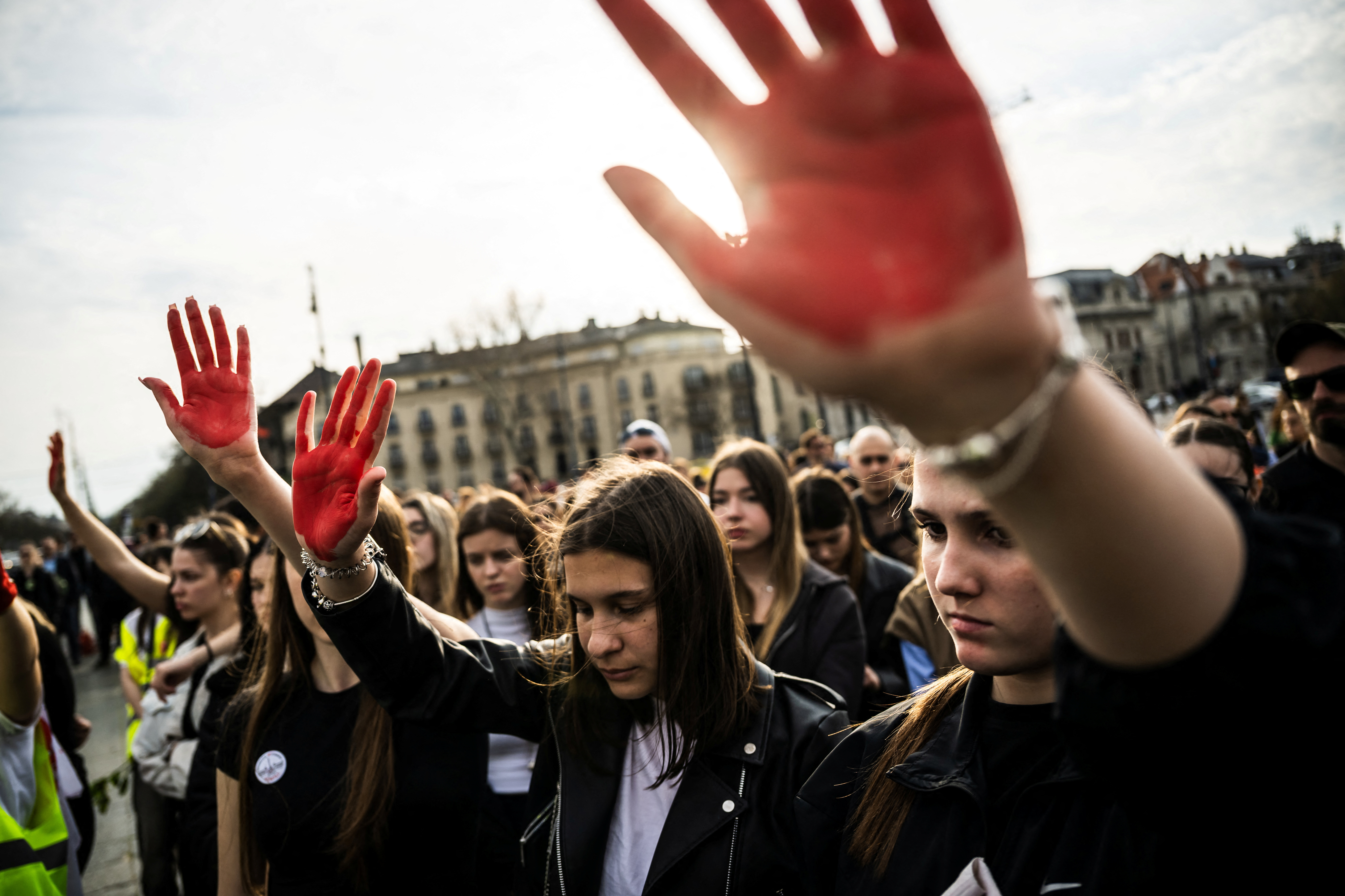 srbski študenti, protest, srbija