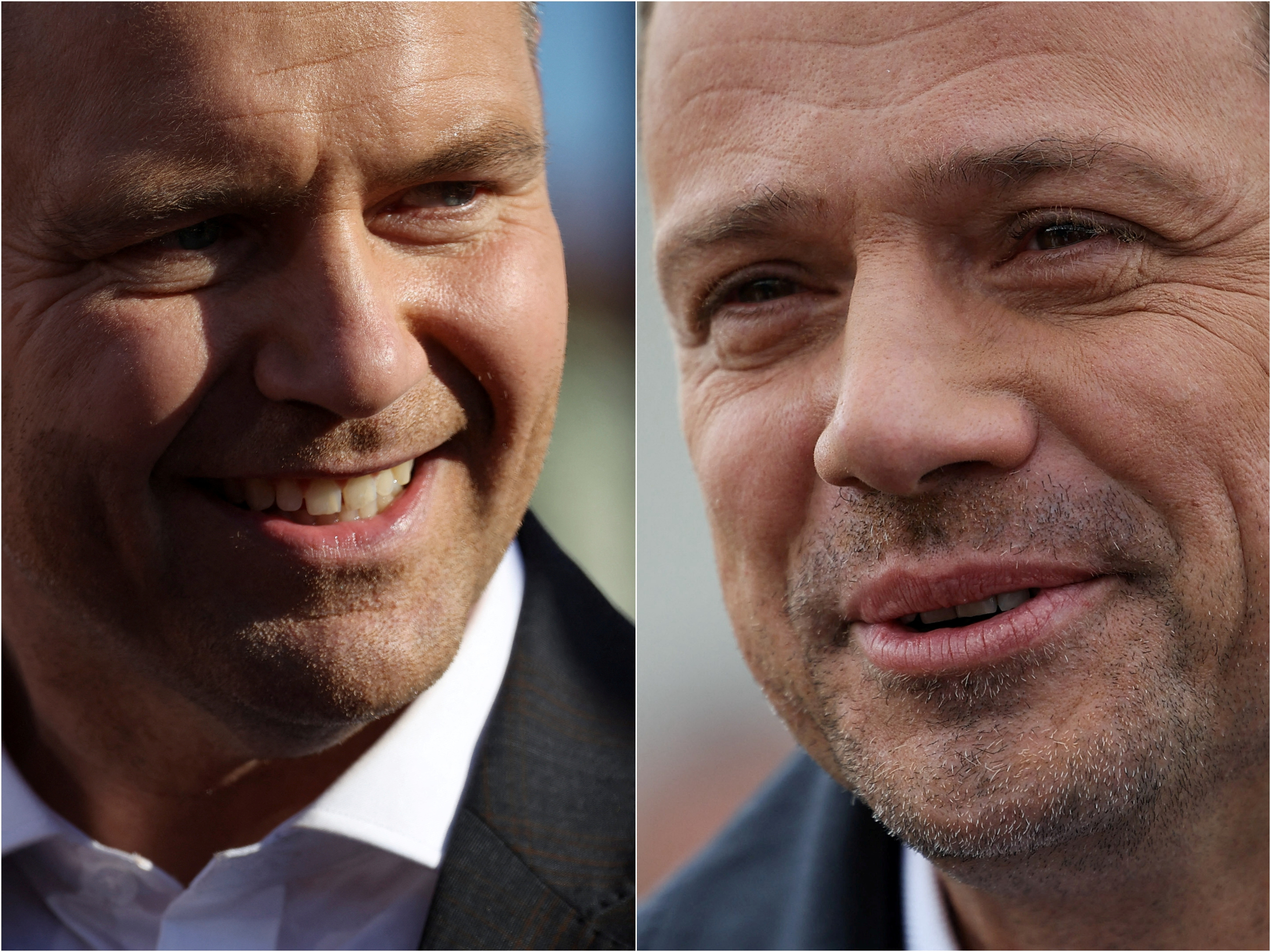 Rafal Trzaskowski in Karol Nawrocki