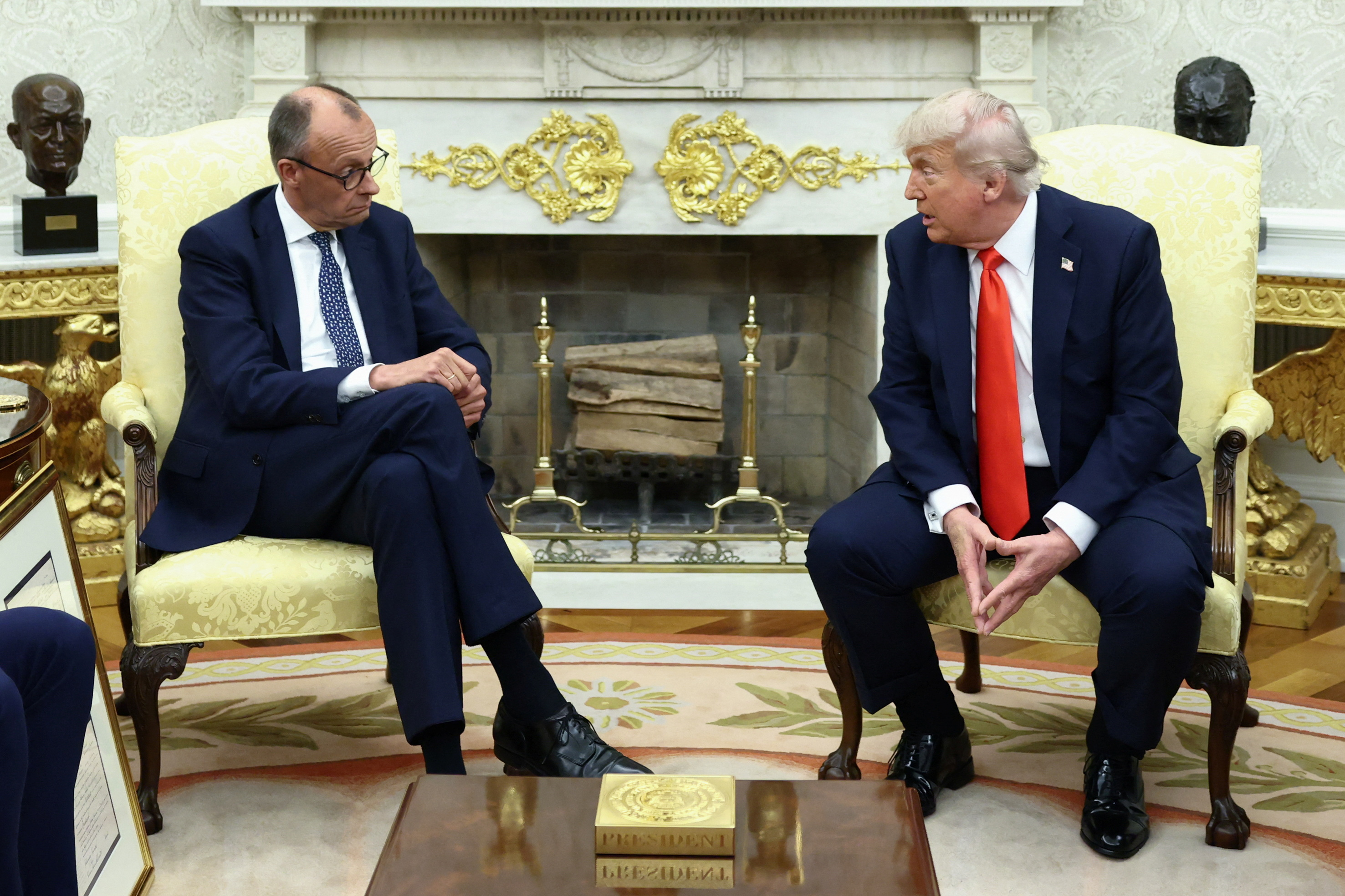 Friedrich Merz in Donald Trump