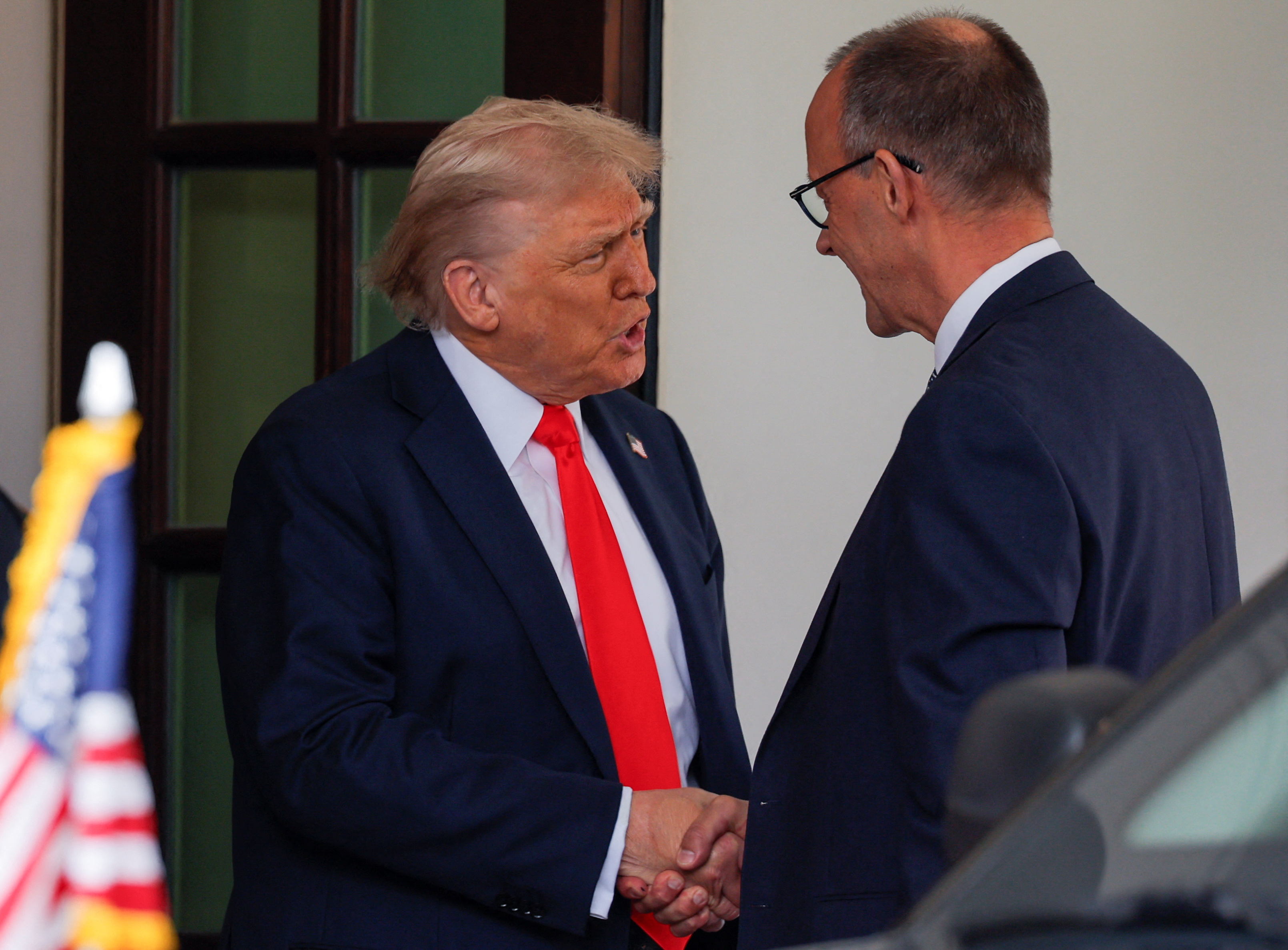 Friedrich Merz in Donald Trump