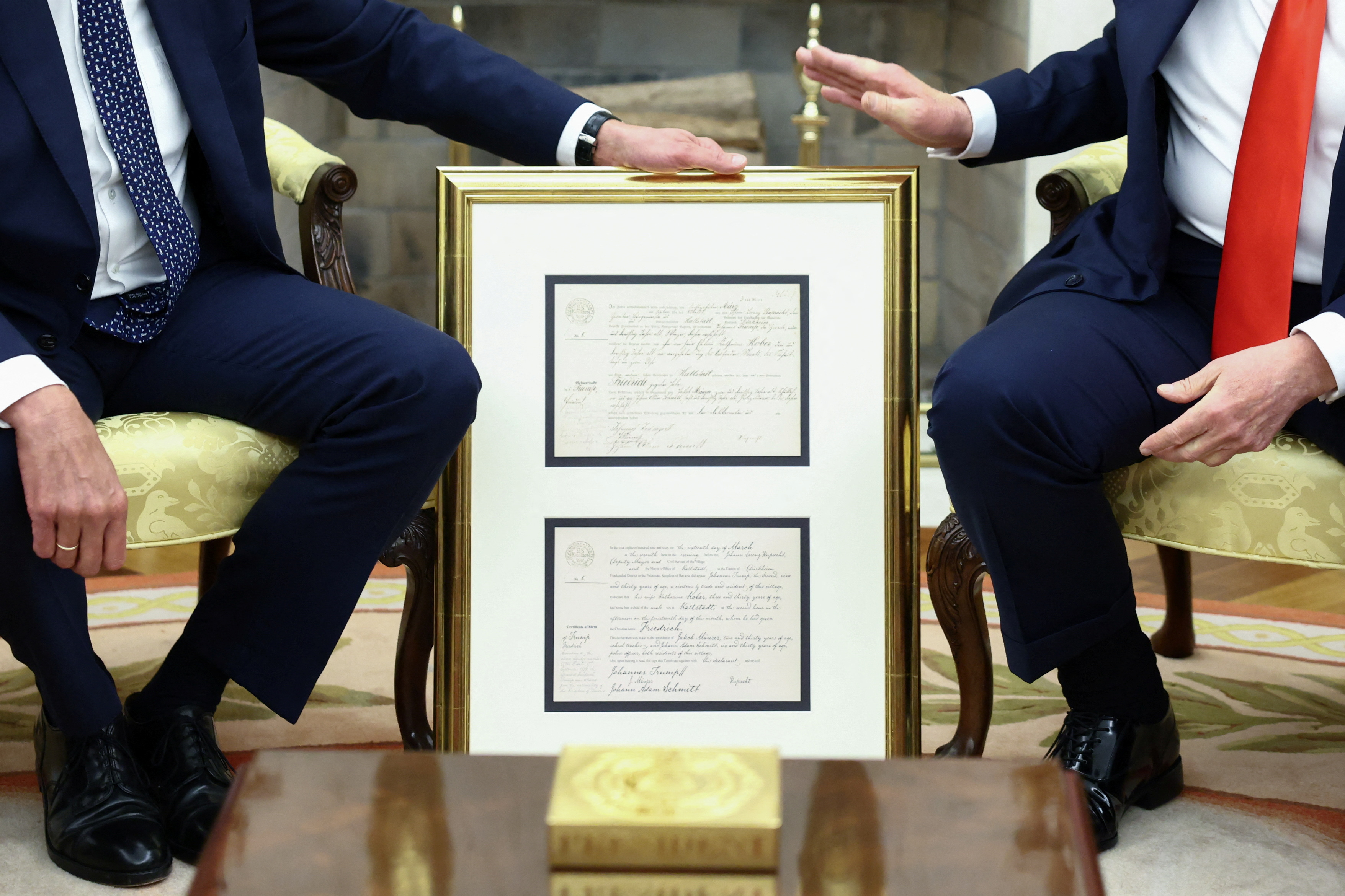 Friedrich Merz in Donald Trump