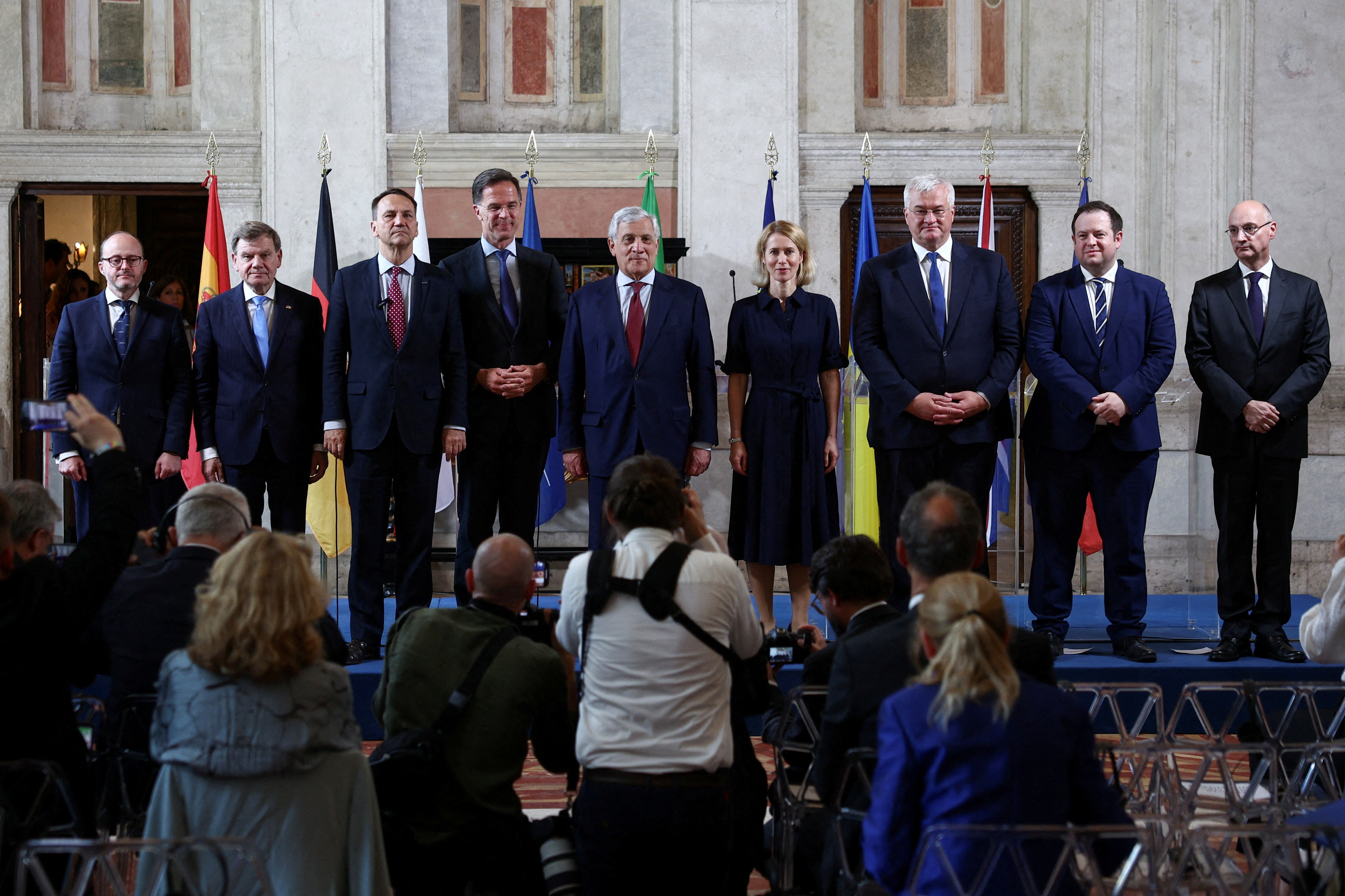 Zunanji ministri več evropskih držav v Rimu potrdili podporo Ukrajini