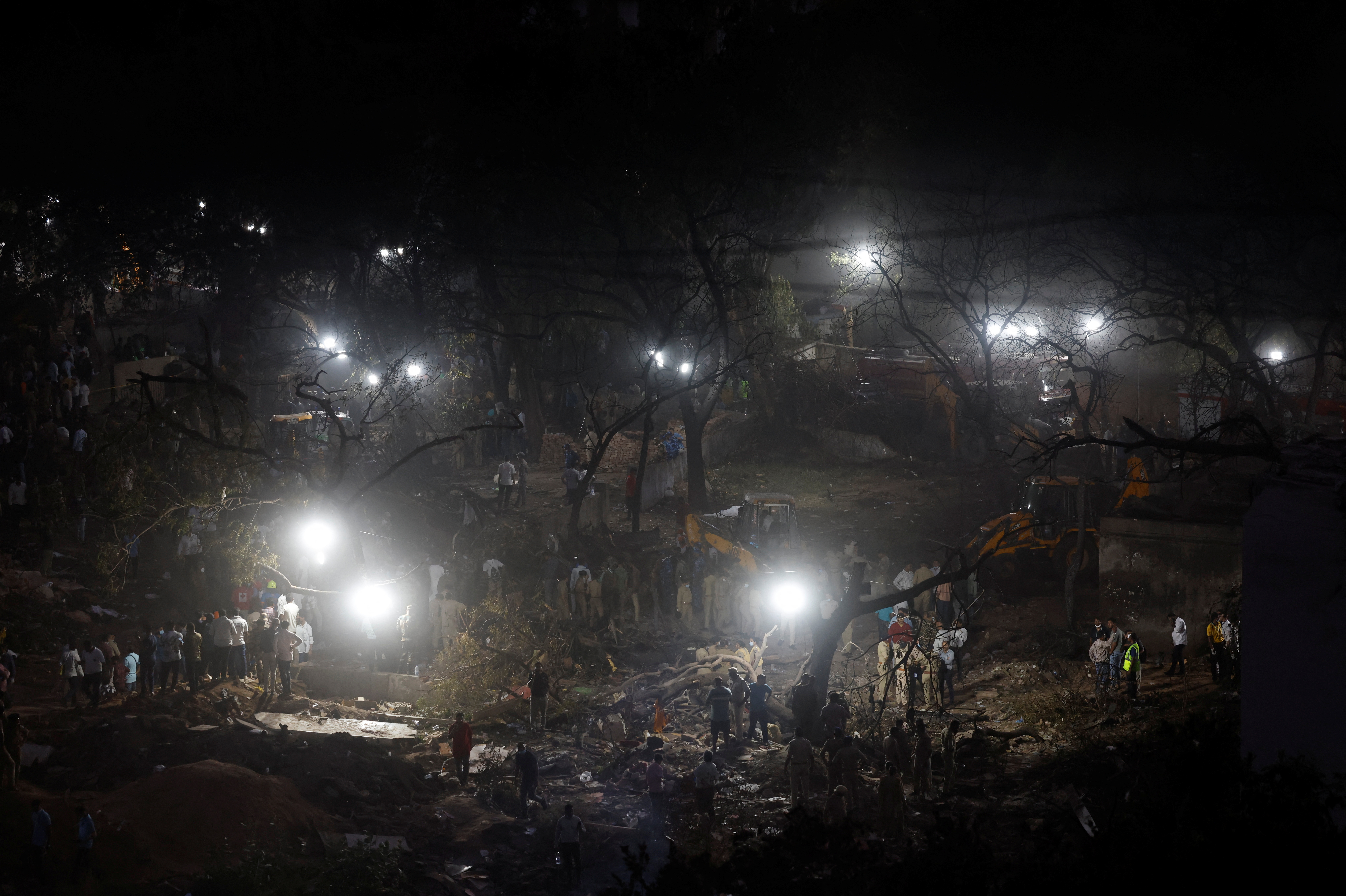 Kraj strmoglavljenega letala.