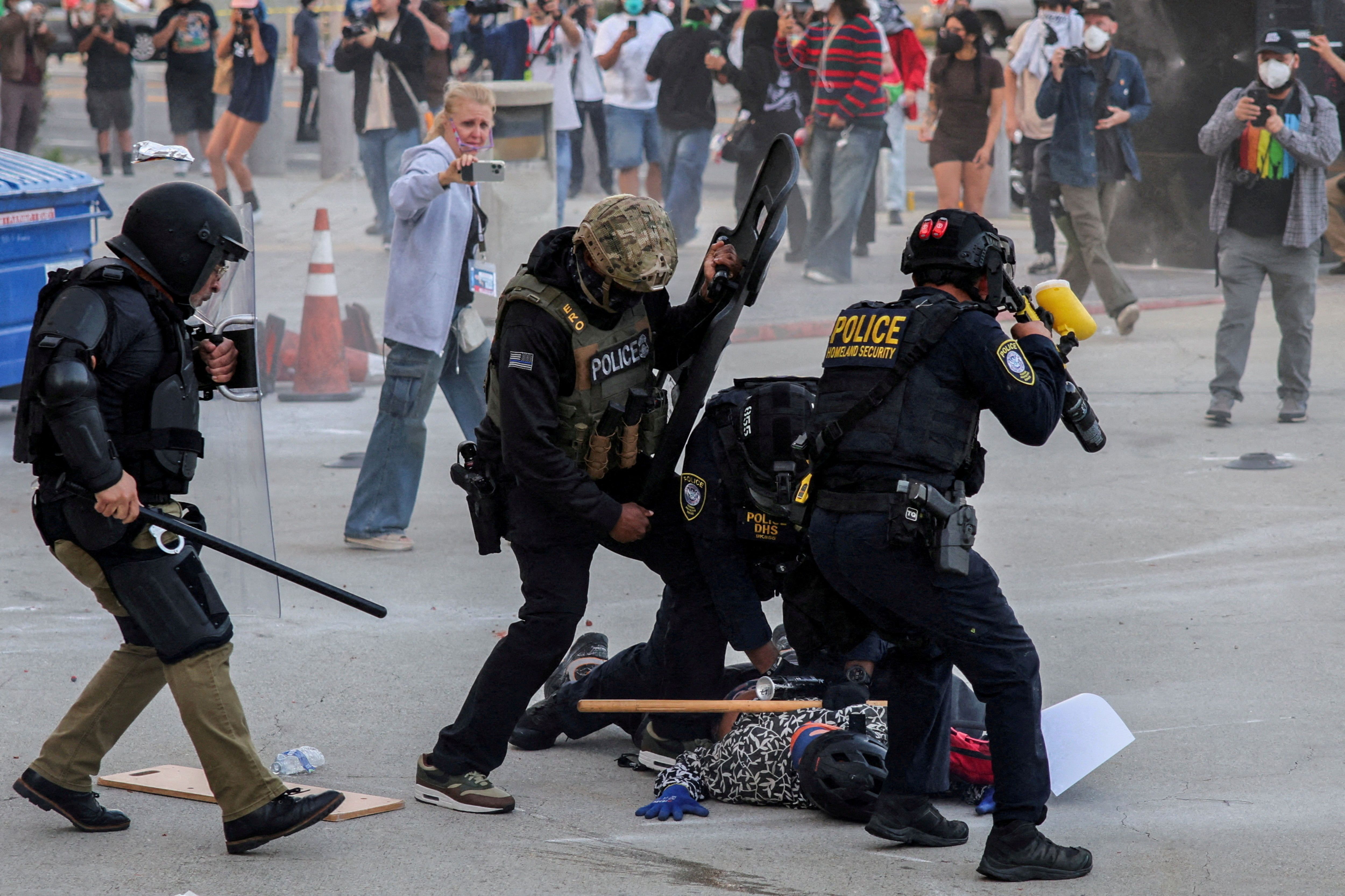 protest v los angelesu