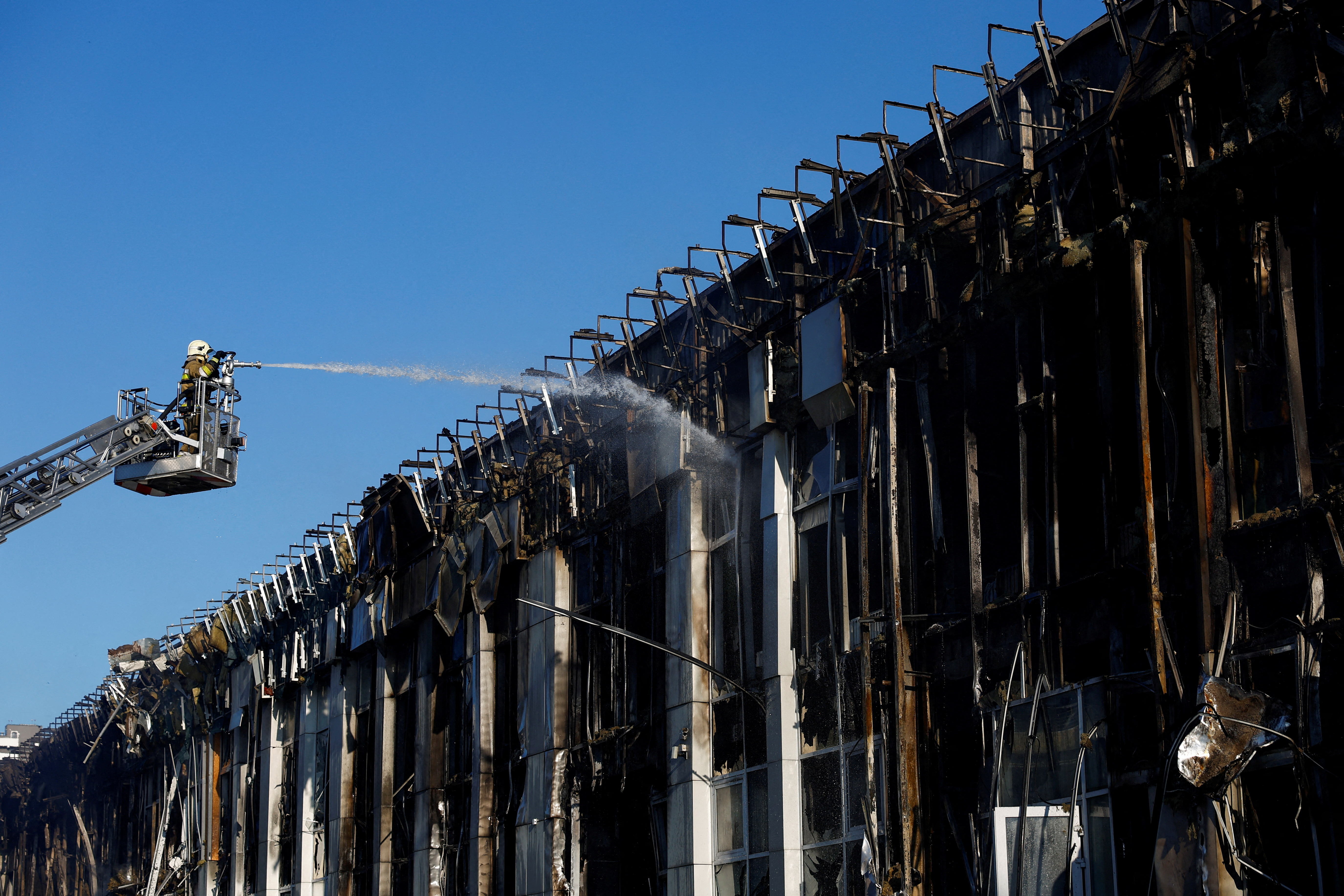 Škoda po ruskem napadu na Kijev