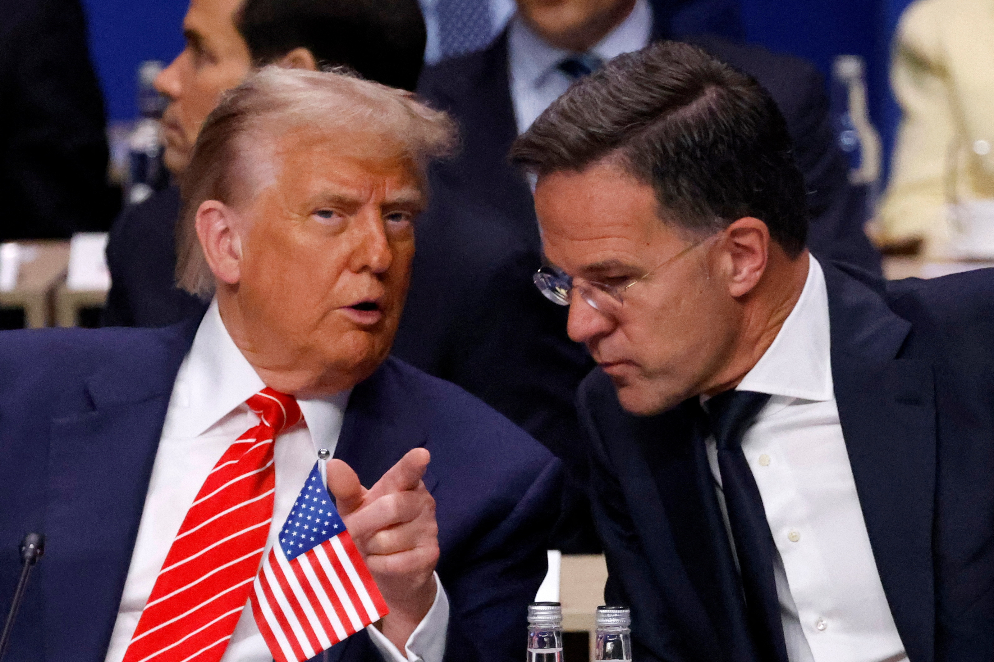 Donald Trump in Mark Rutte