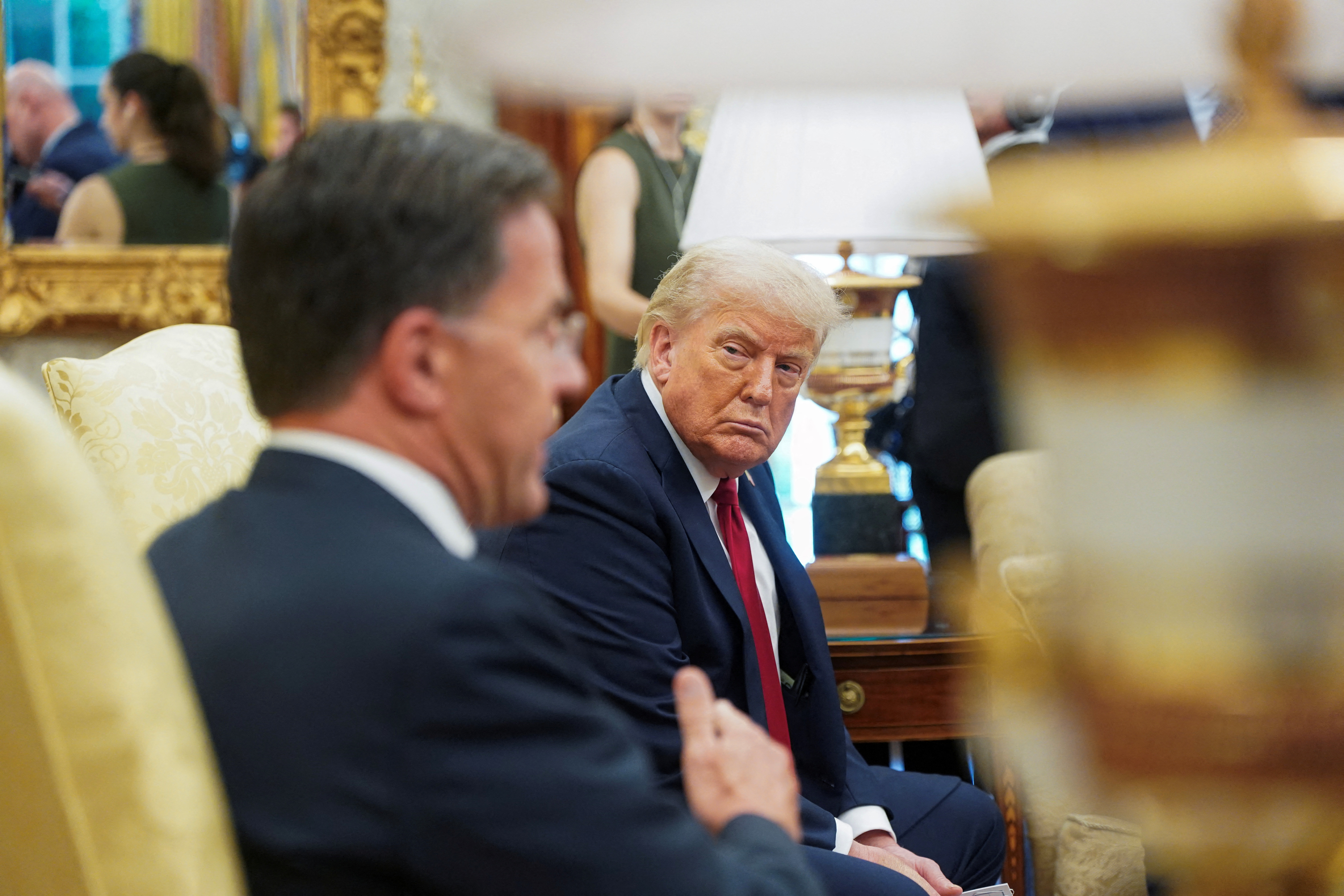 Donald Trump in Mark Rutte