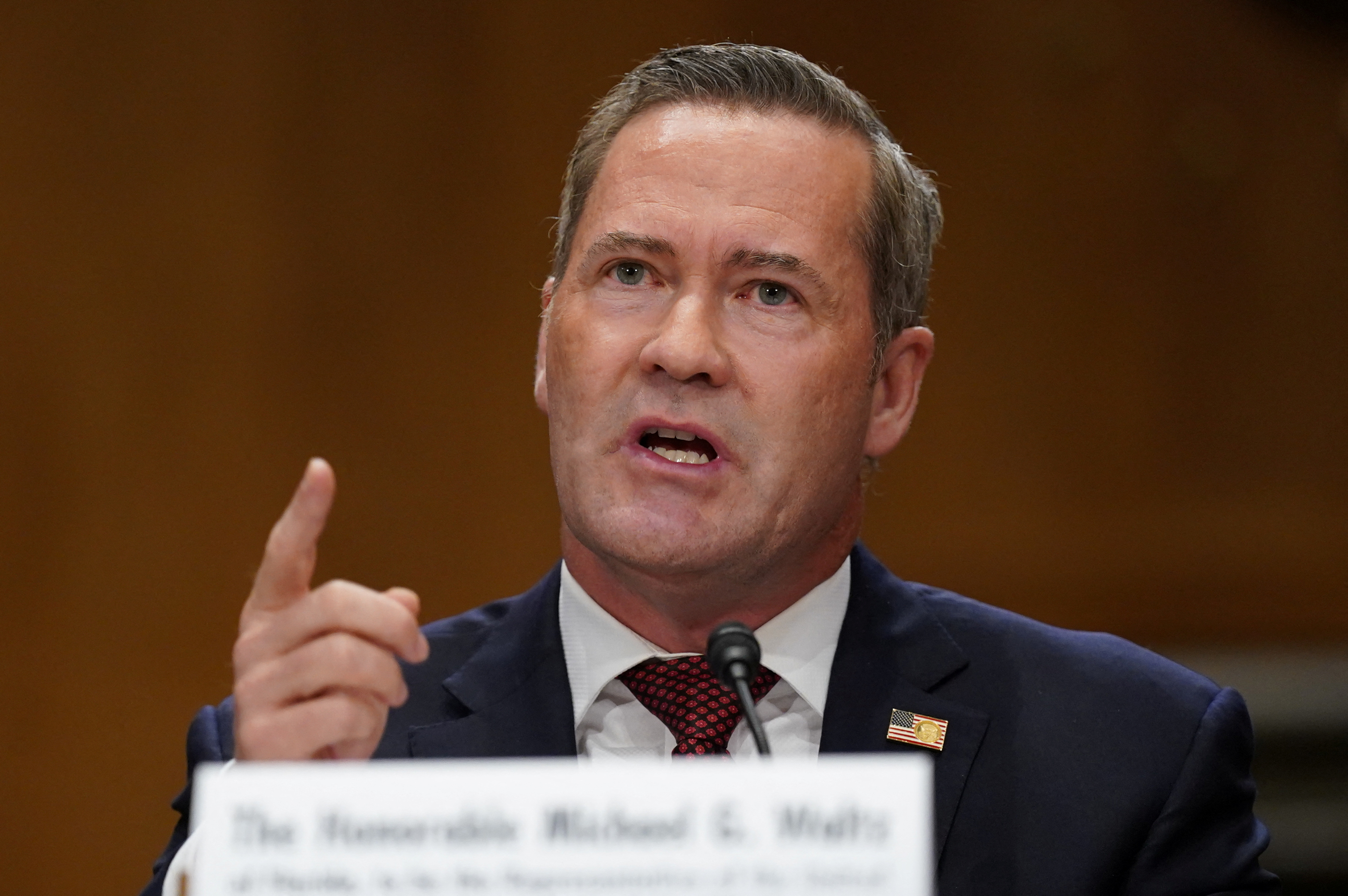 Mike Waltz na zaslišanju za kandidata za veleposlanika ZDA pri ZN