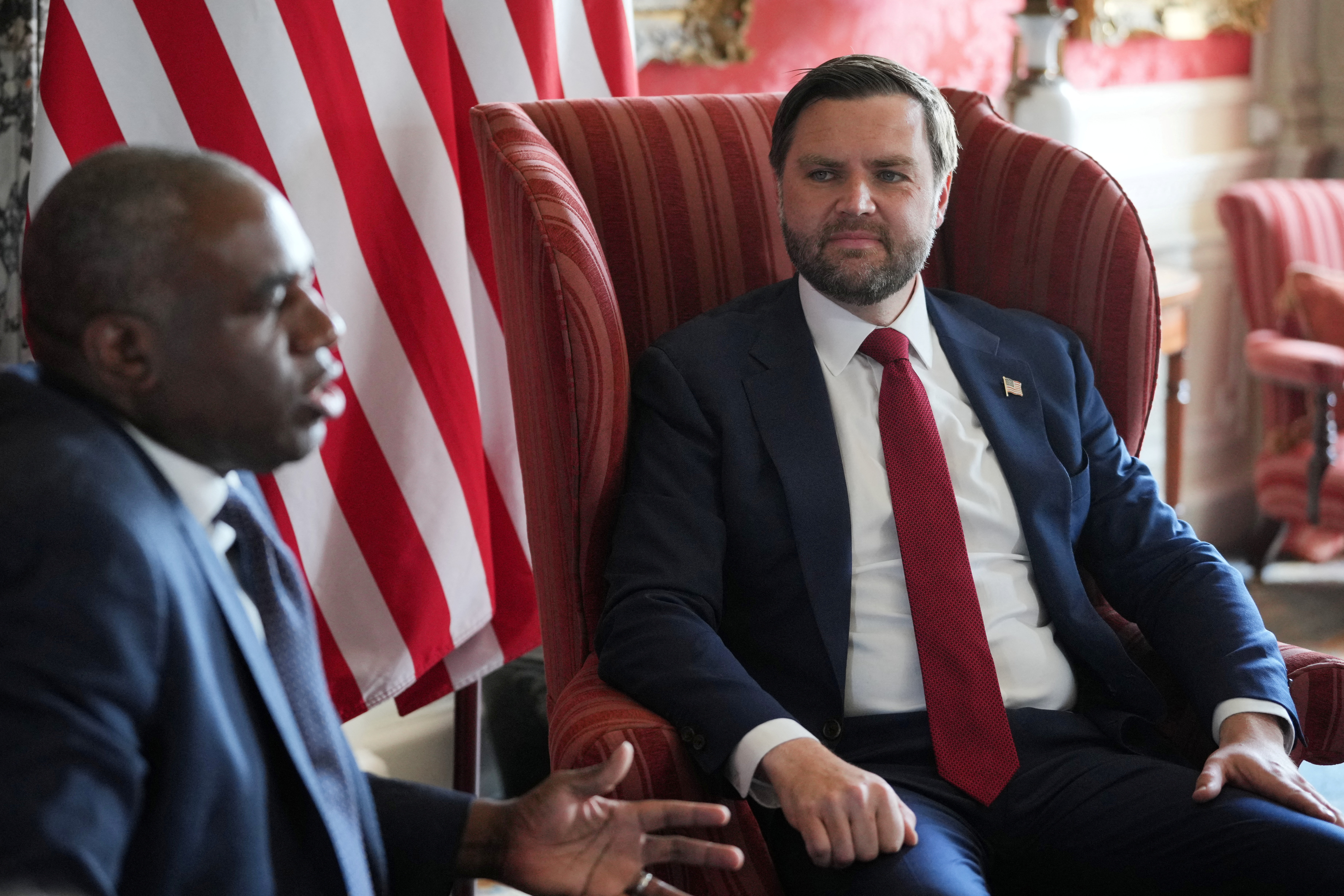 David Lammy in JD Vance