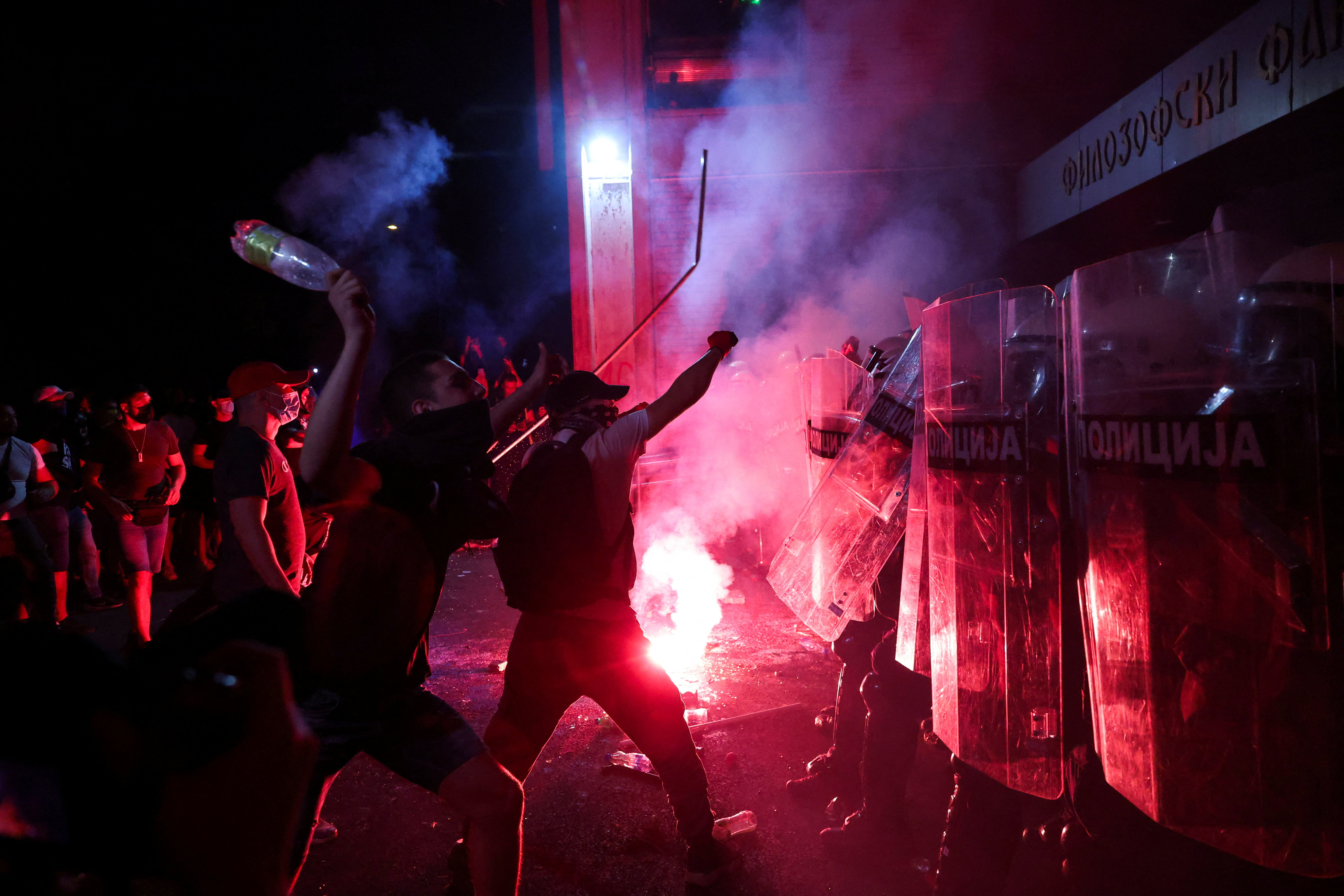 Protest v Novem Sadu 5. 9. 2025