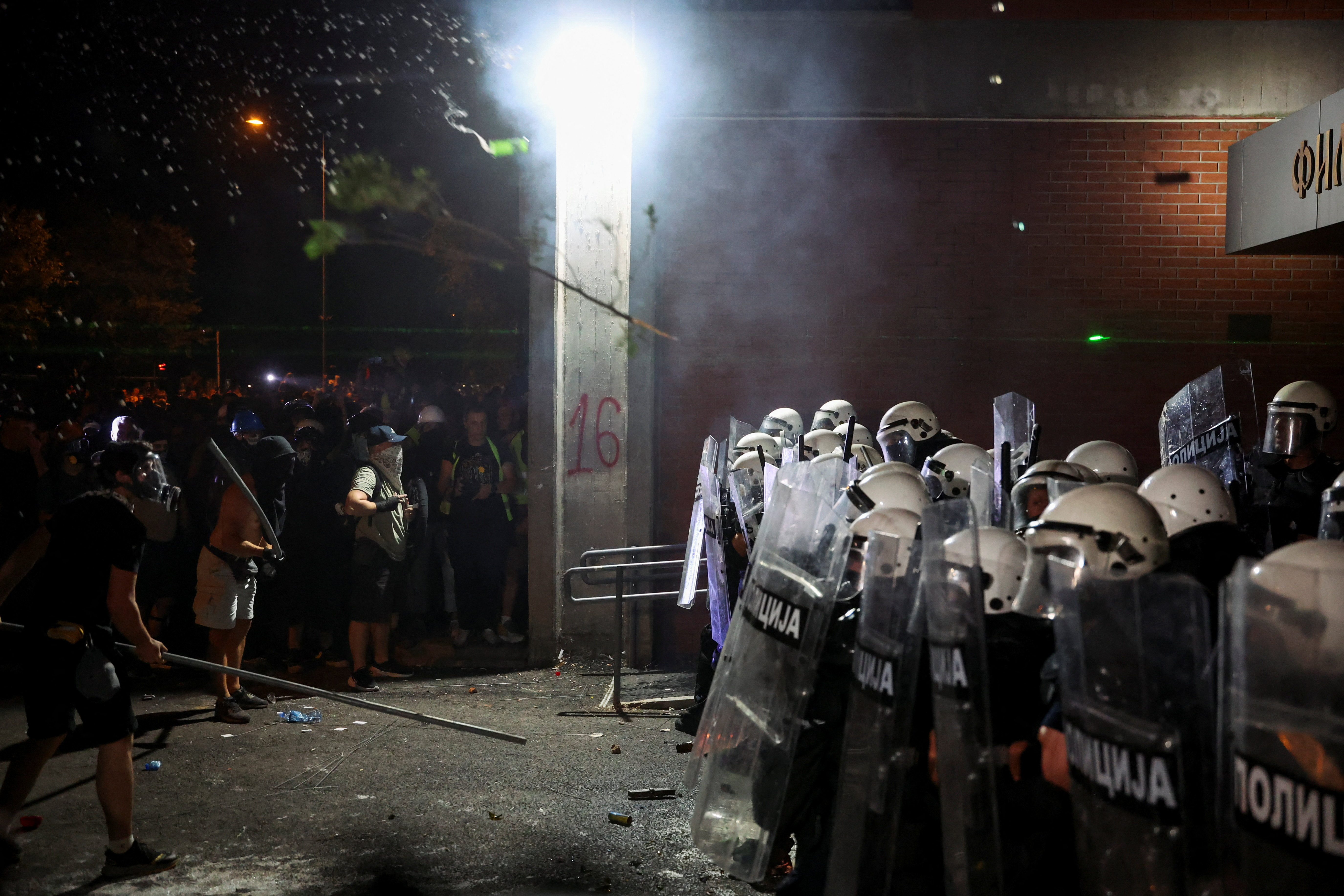 Protest v Novem Sadu 5. 9. 2025