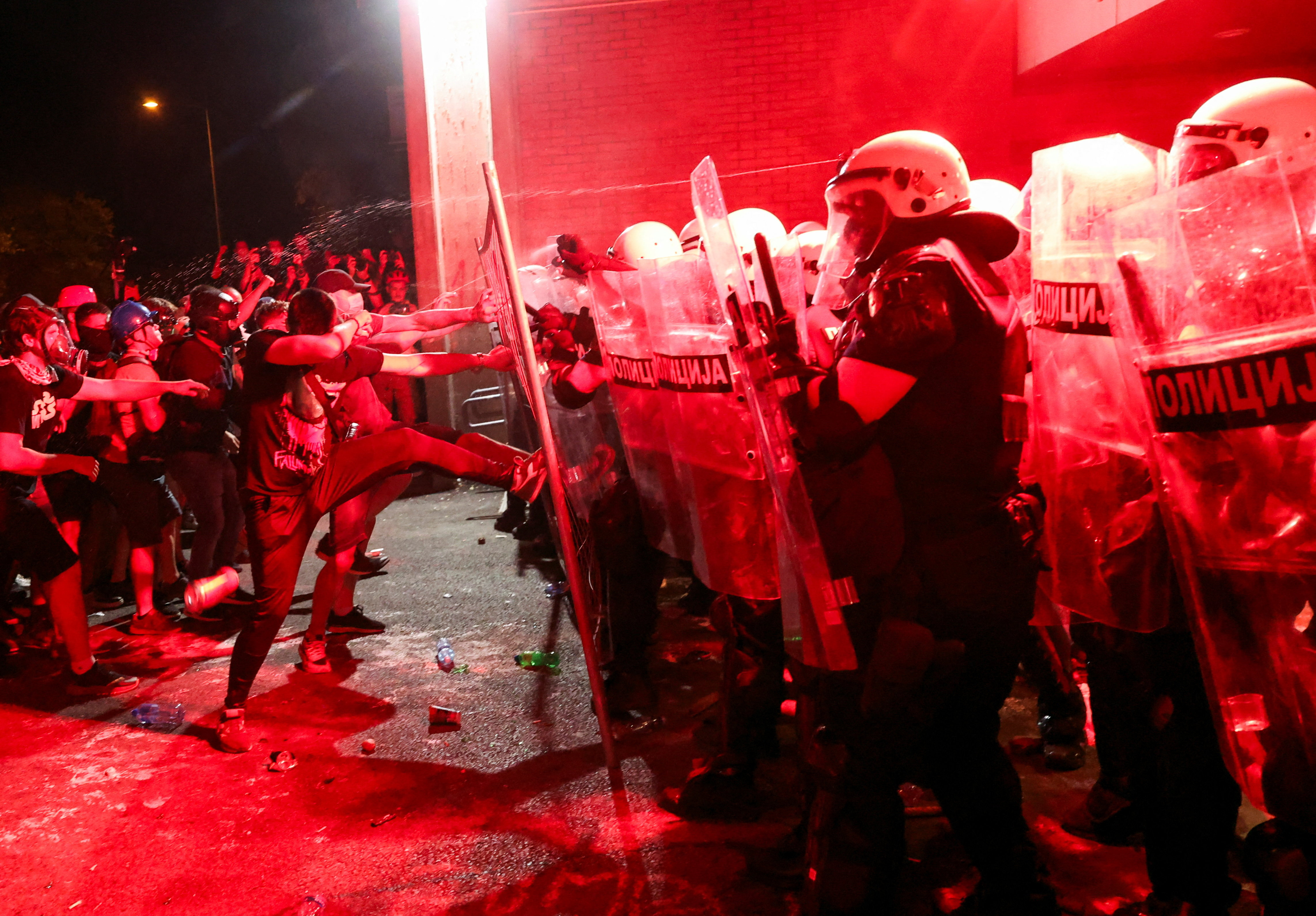 Protest v Novem Sadu 5. 9. 2025