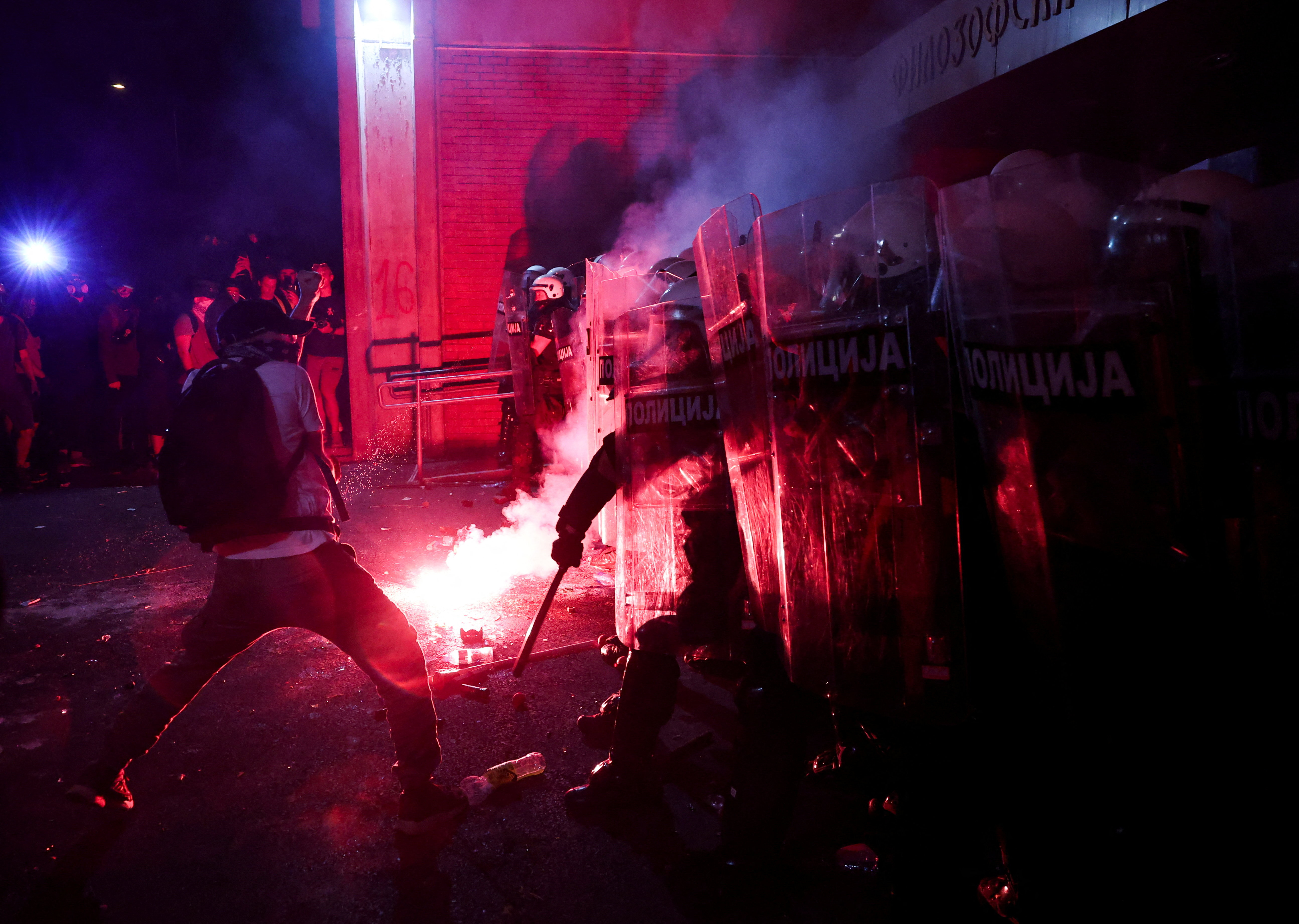 Protest v Novem Sadu 5. 9. 2025