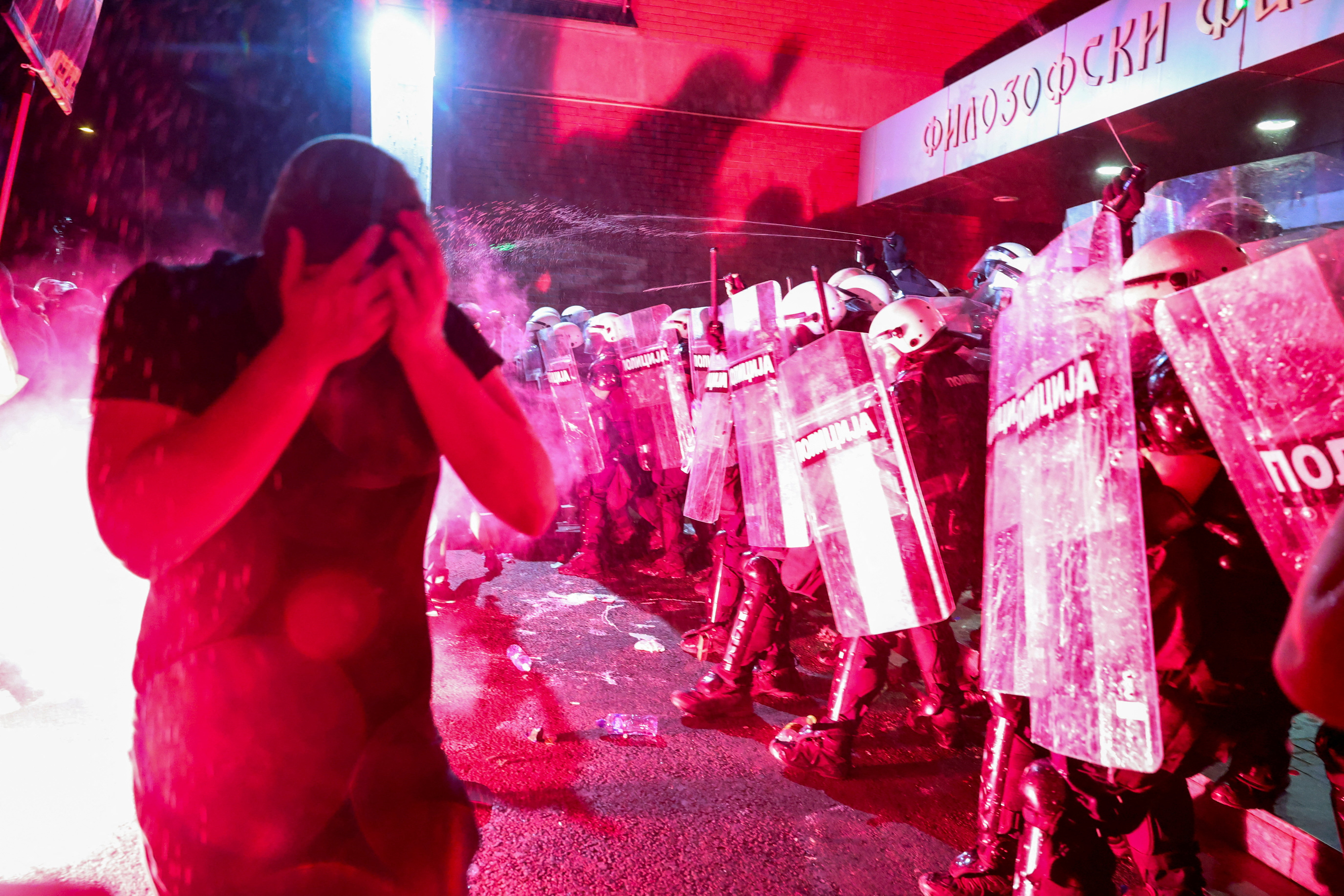 Protest v Novem Sadu 5. 9. 2025