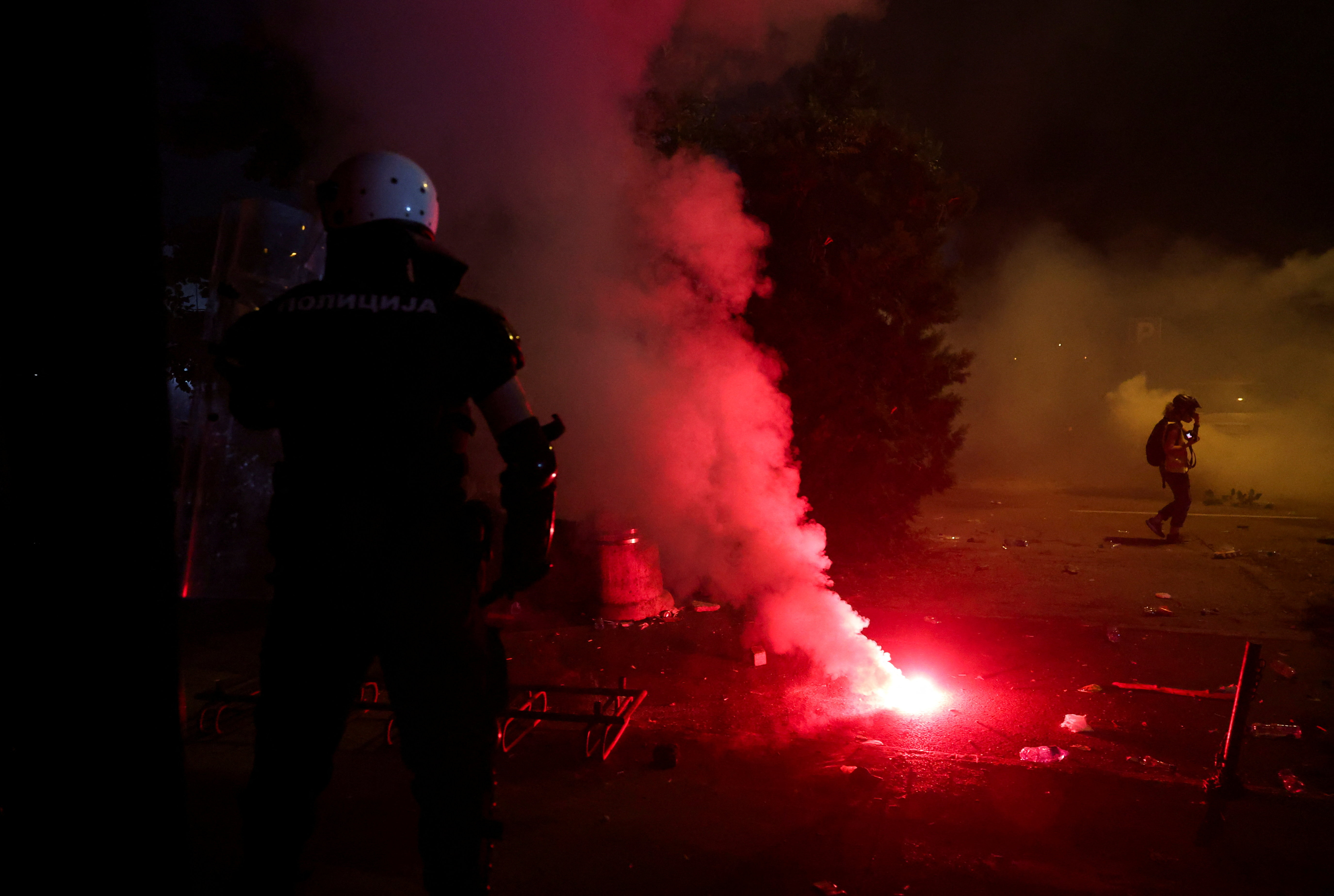 Protest v Novem Sadu 5. 9. 2025