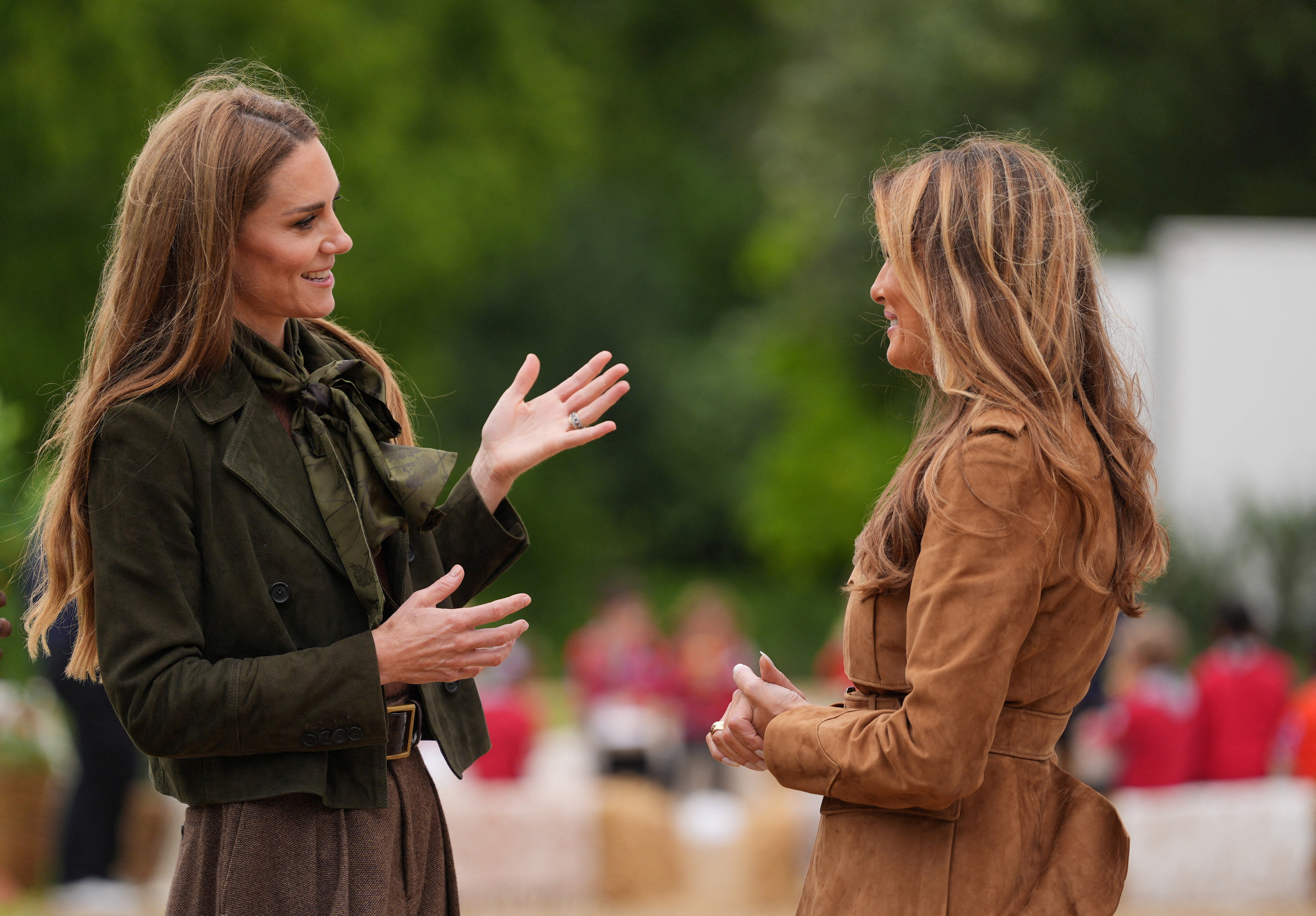 Melania Trump in princesa Kate sta se v gradu Windsor družili s skavti