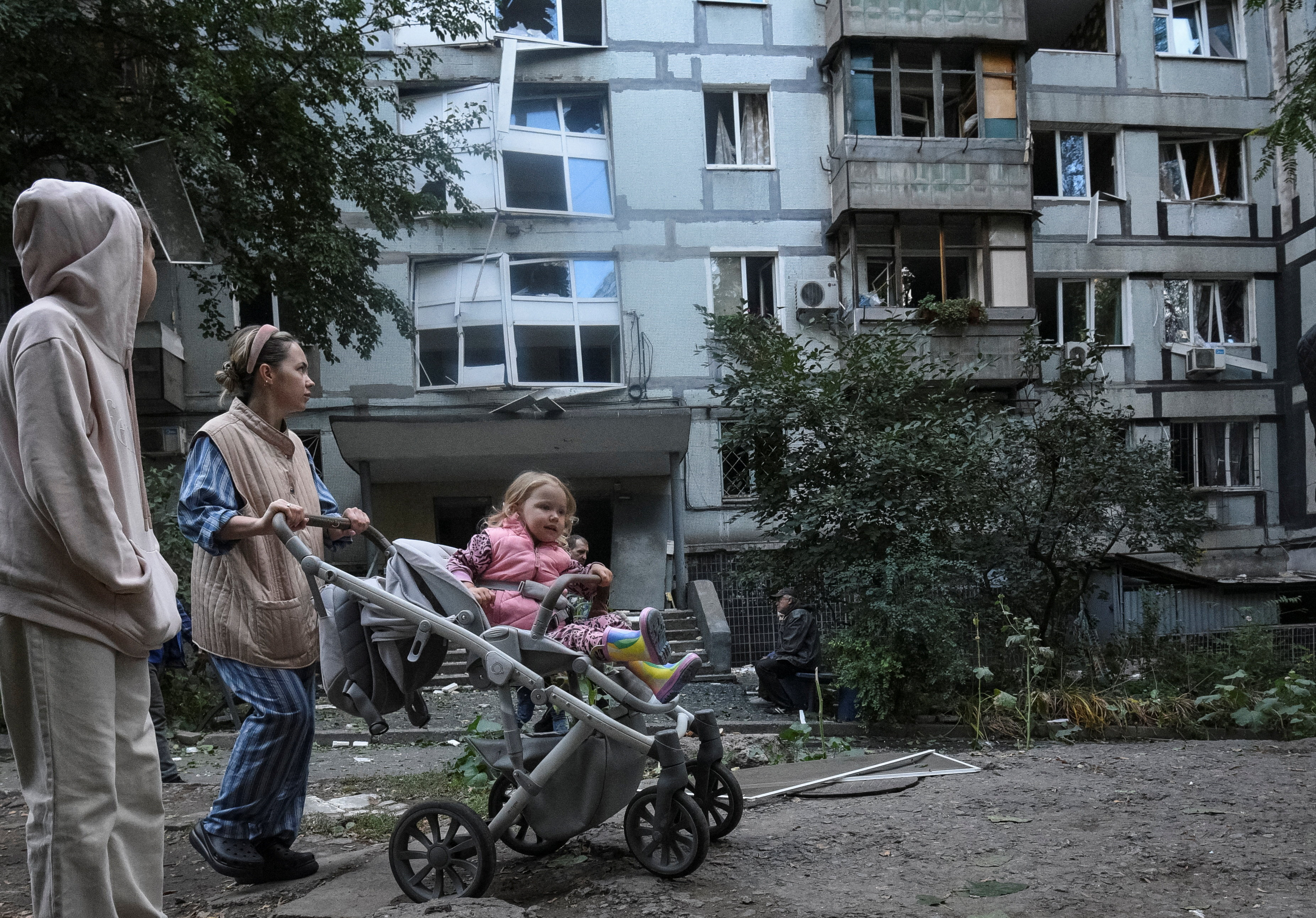 Posledice ruskega napada na Dnipro
