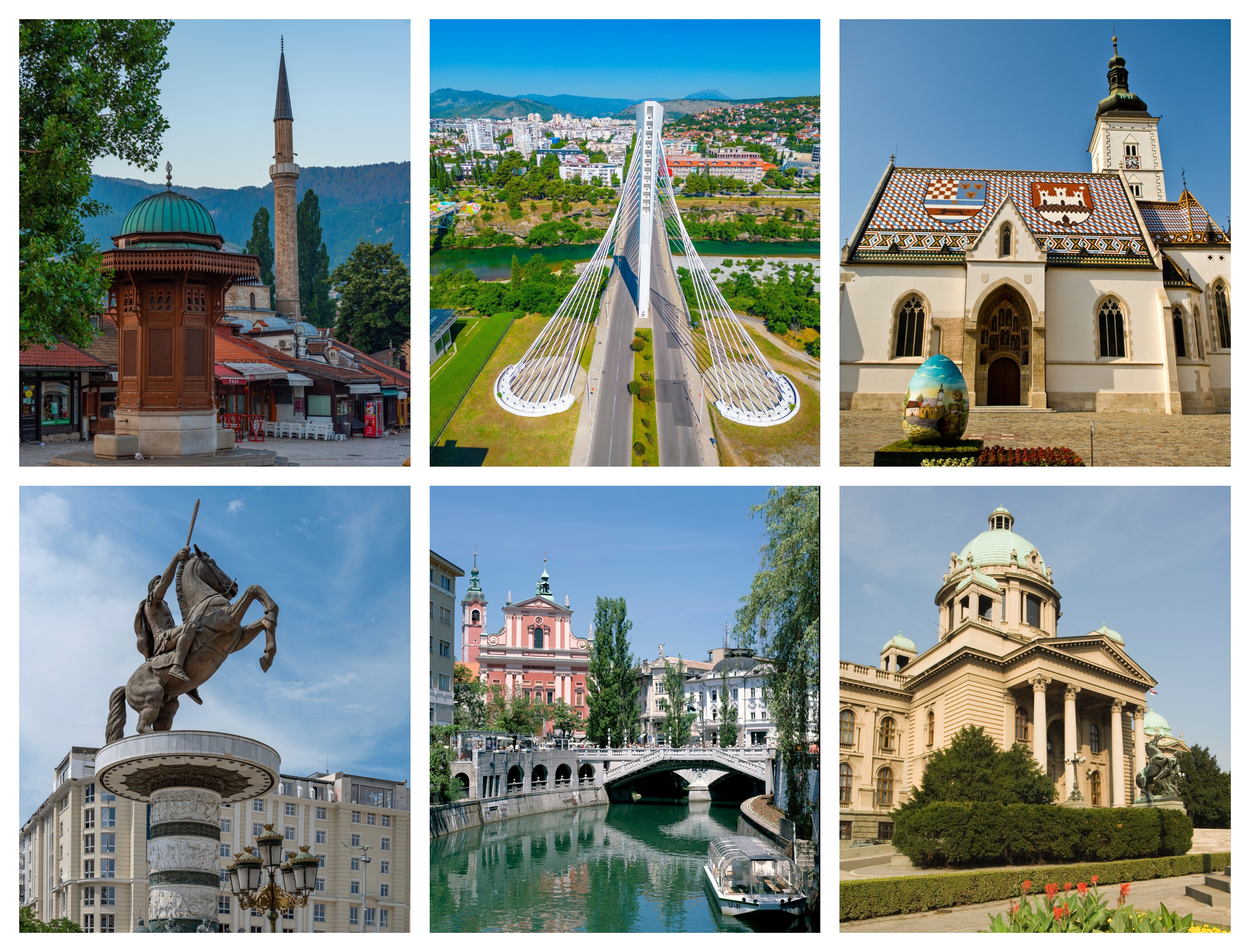 Sarajevo Podgorica Zagreb Skopje Ljubljana Beograd Foto PROFIMEDIA