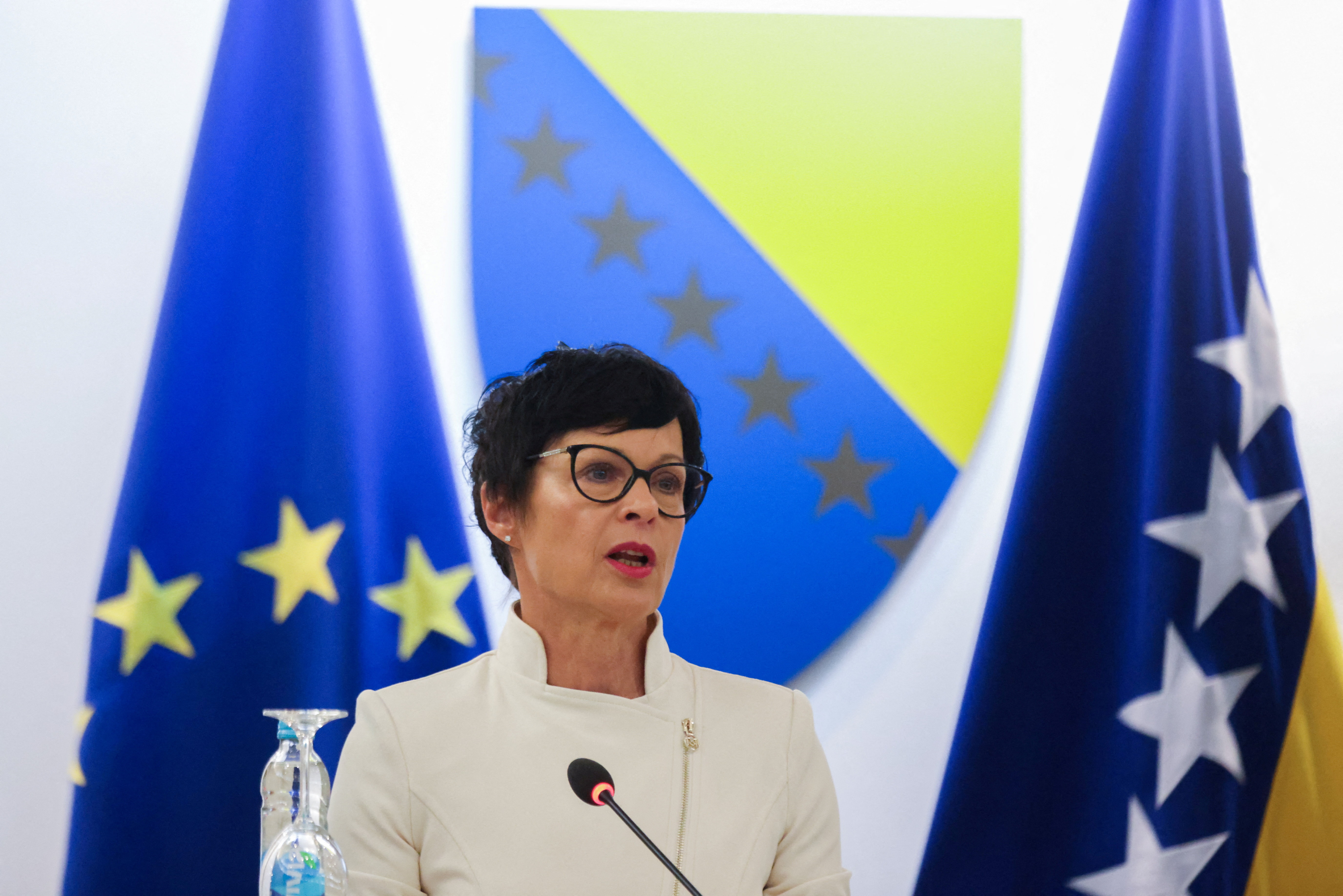 Marta Kos na prvem uradnem obisku v Sarajevu