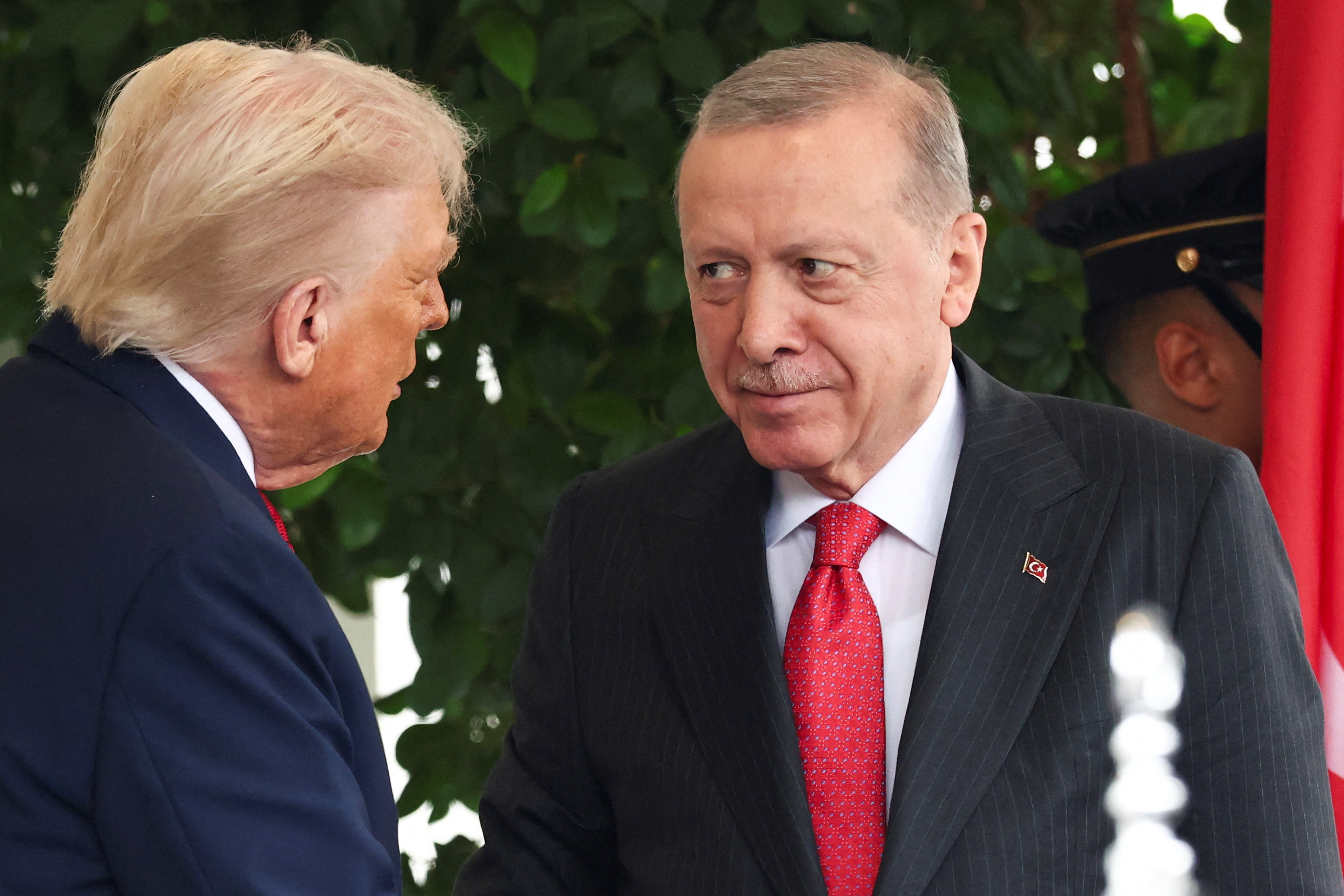 Donald Trump in Recep Tayyip Erdogan