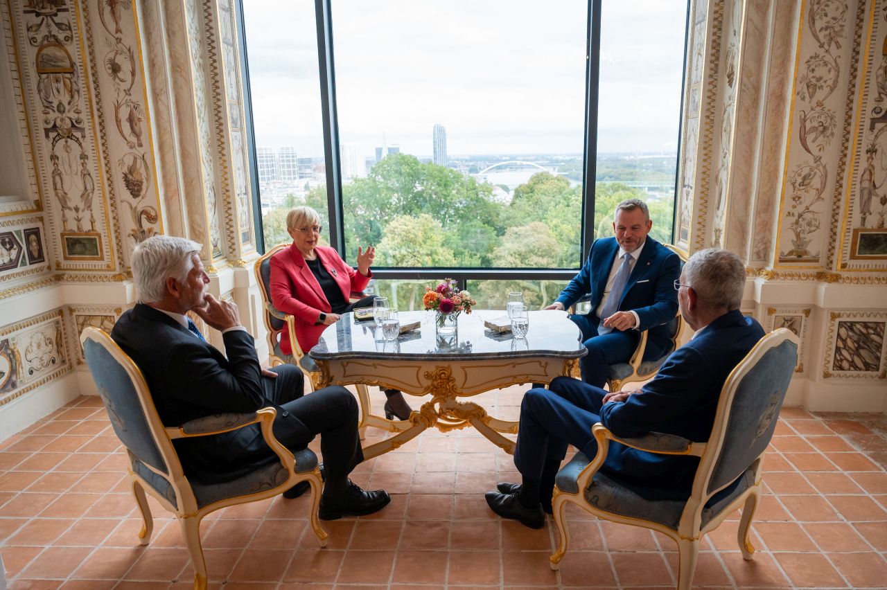 Pogovor predsednikov Slovaške, Češke, Avstrije in Slovenije