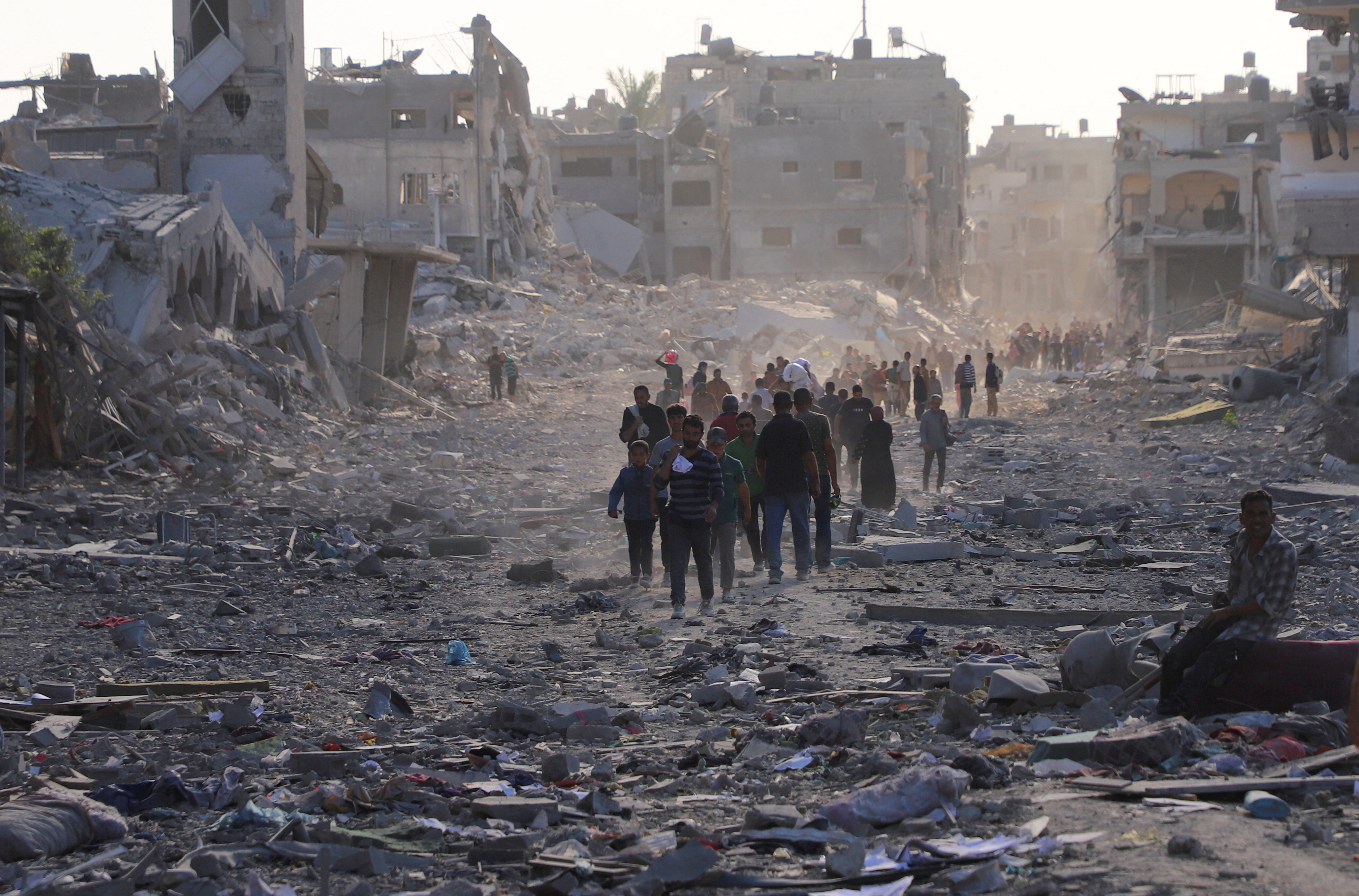 Uničenje v mestu Gaza