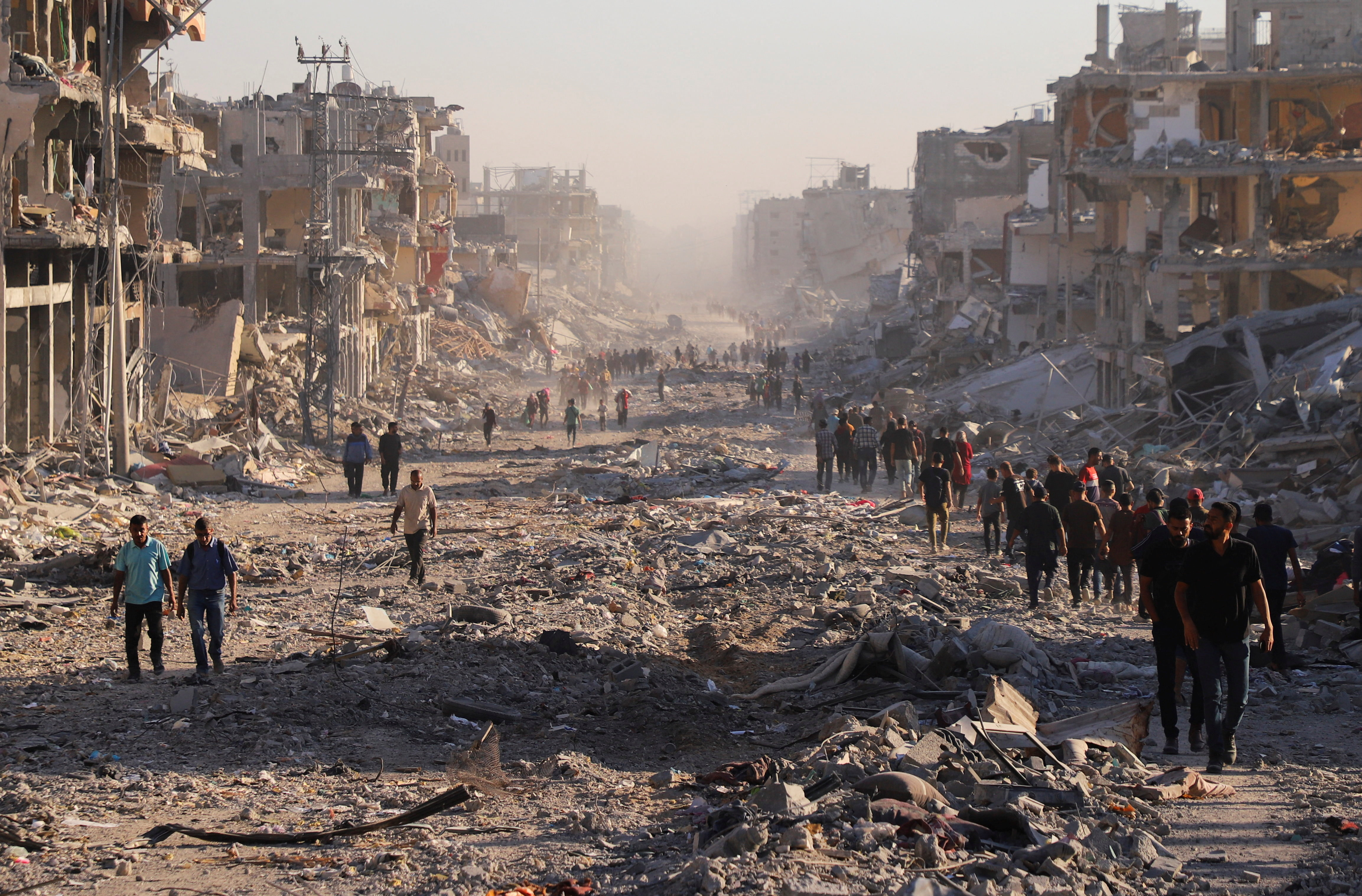 Uničenje v mestu Gaza