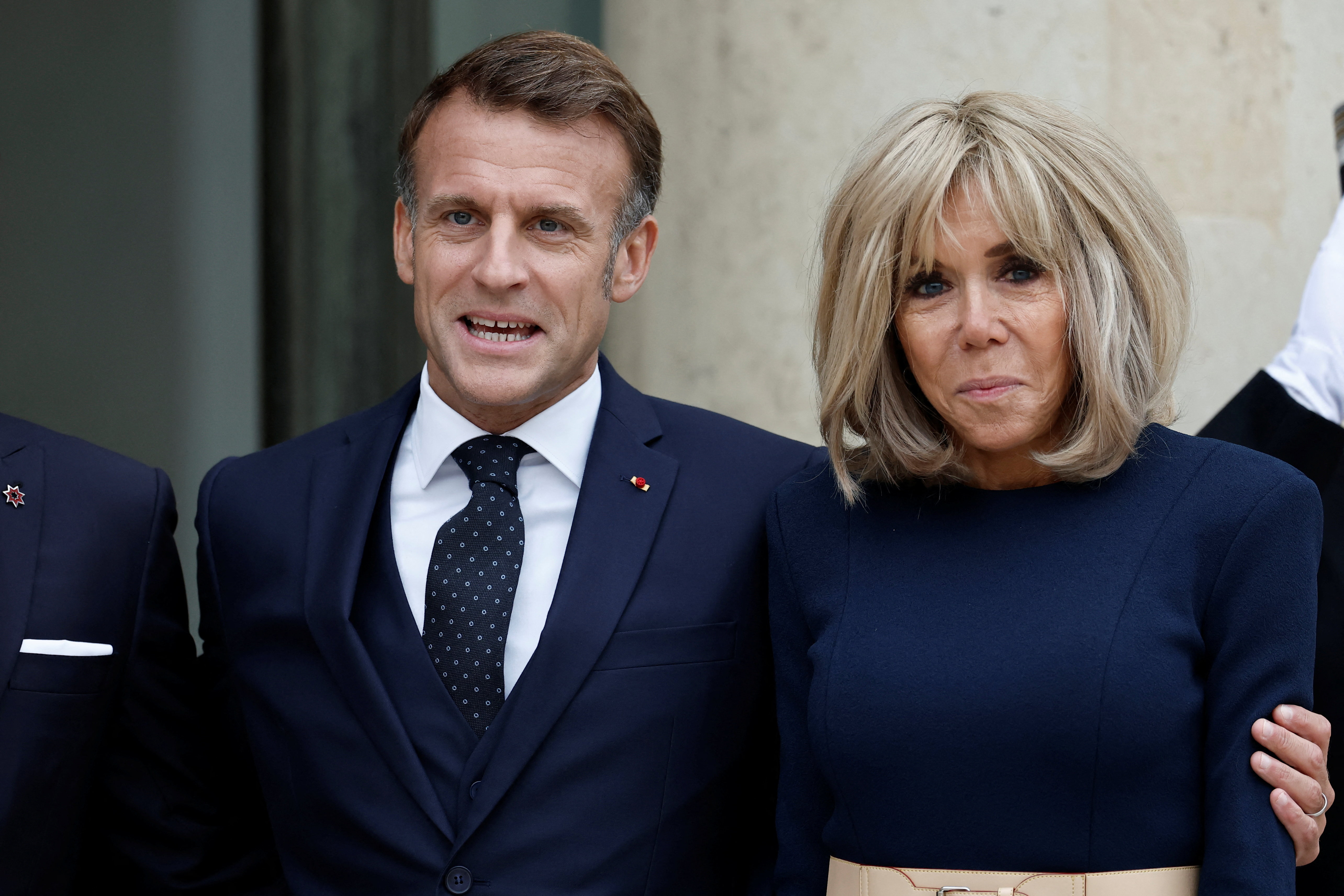 Emmanuel Macron in Brigitte Macron