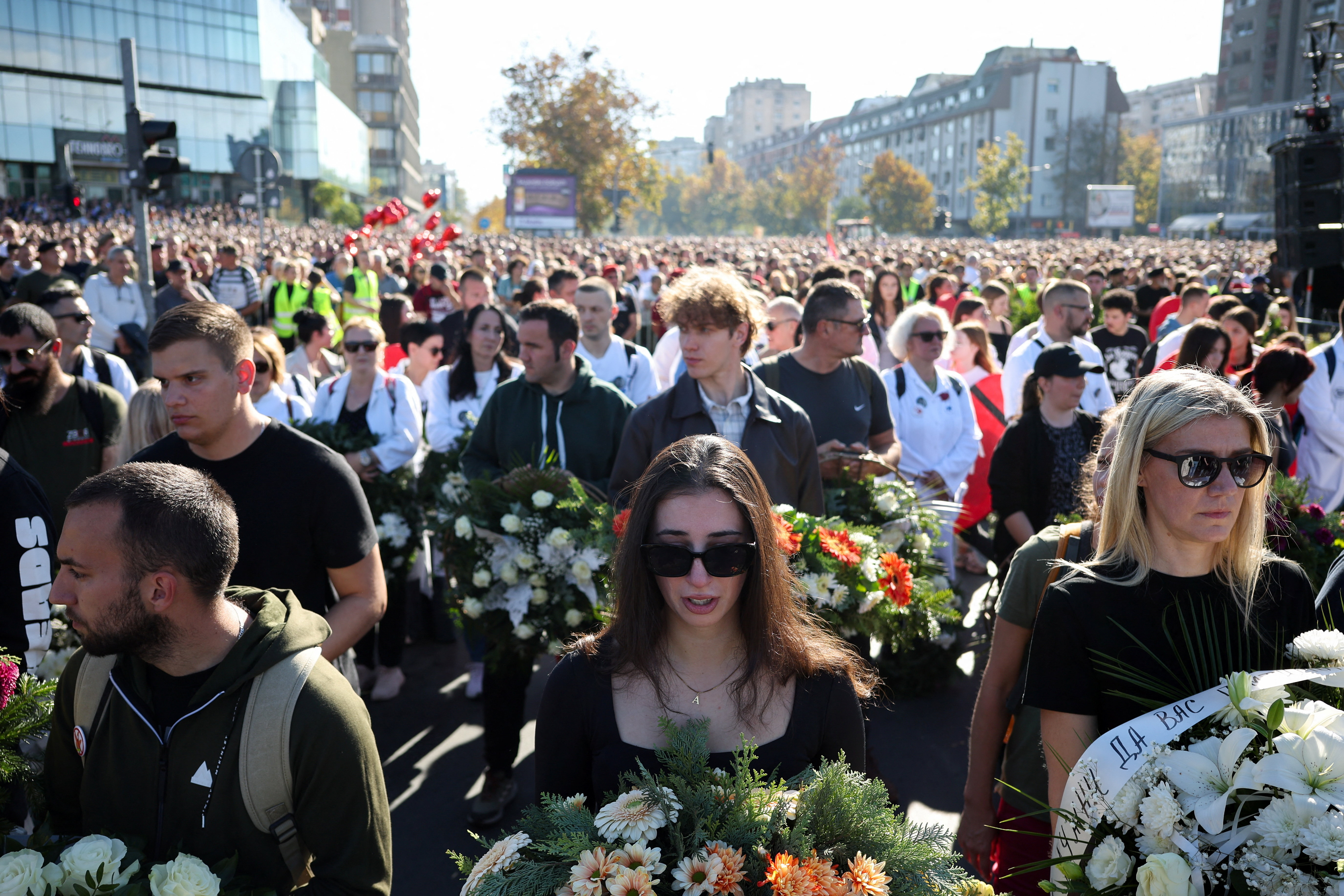 Shod ob obletnice tragedije v Novem Sadu