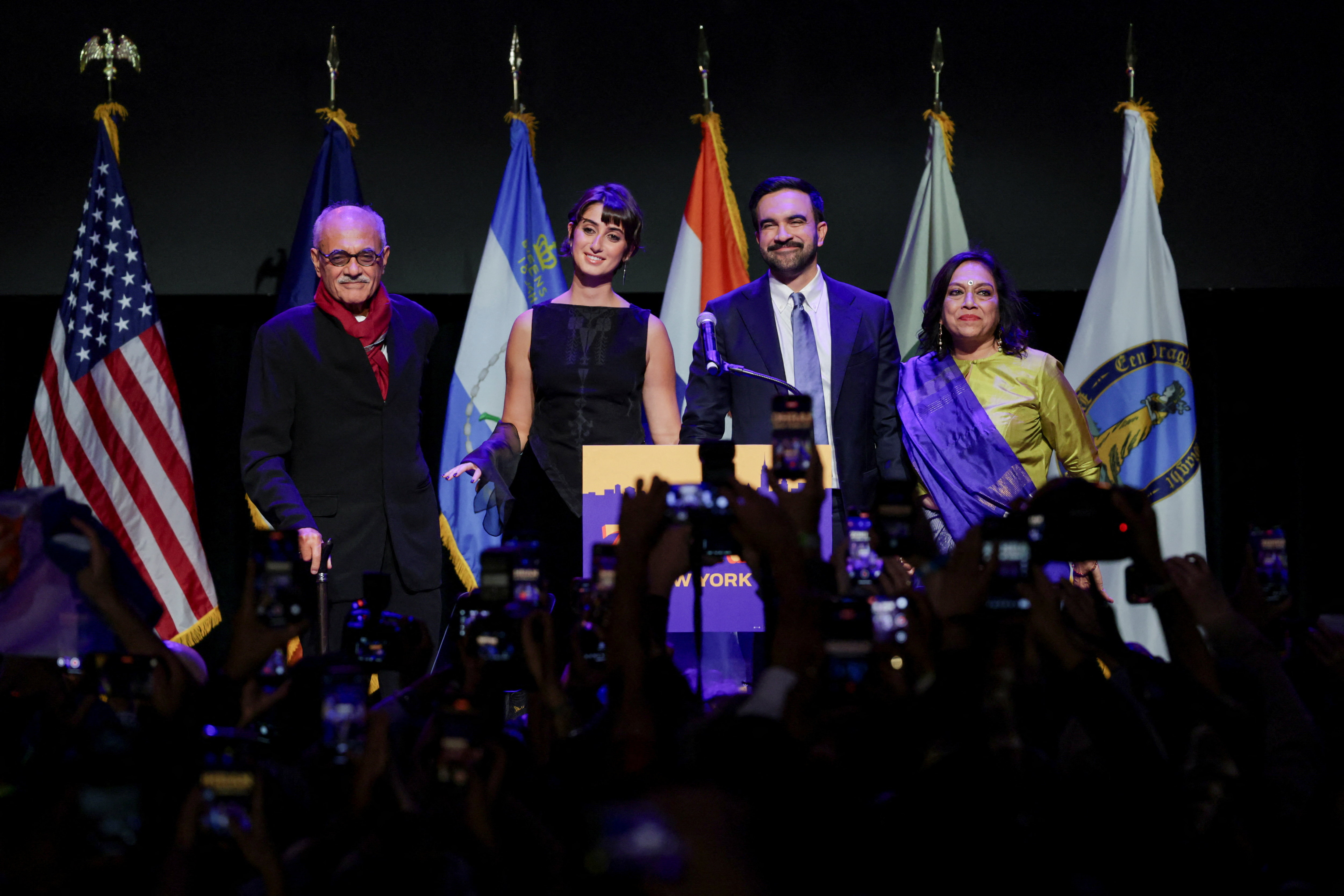 Zohran Mamdani s starši