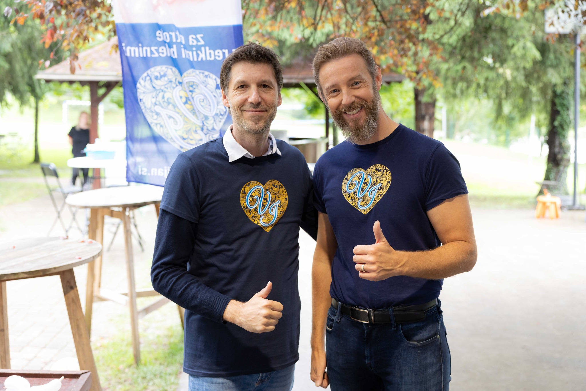 Gregor Bezenšek, ustanovitelj in dr. Nejc Jelen, predsednik