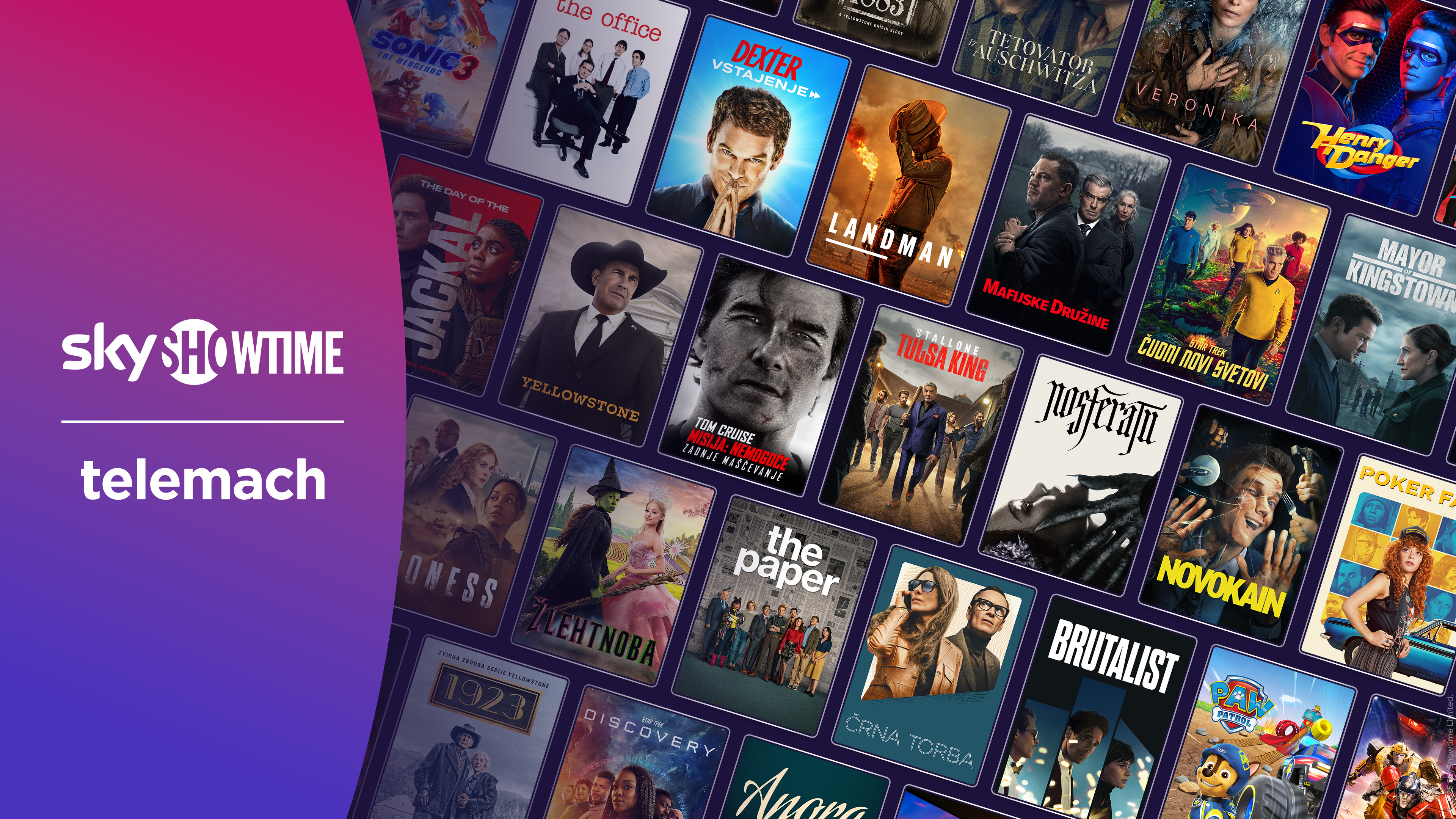 Pri Telemachu odslej svetovni katalog pretočnih vsebin SkyShowtime