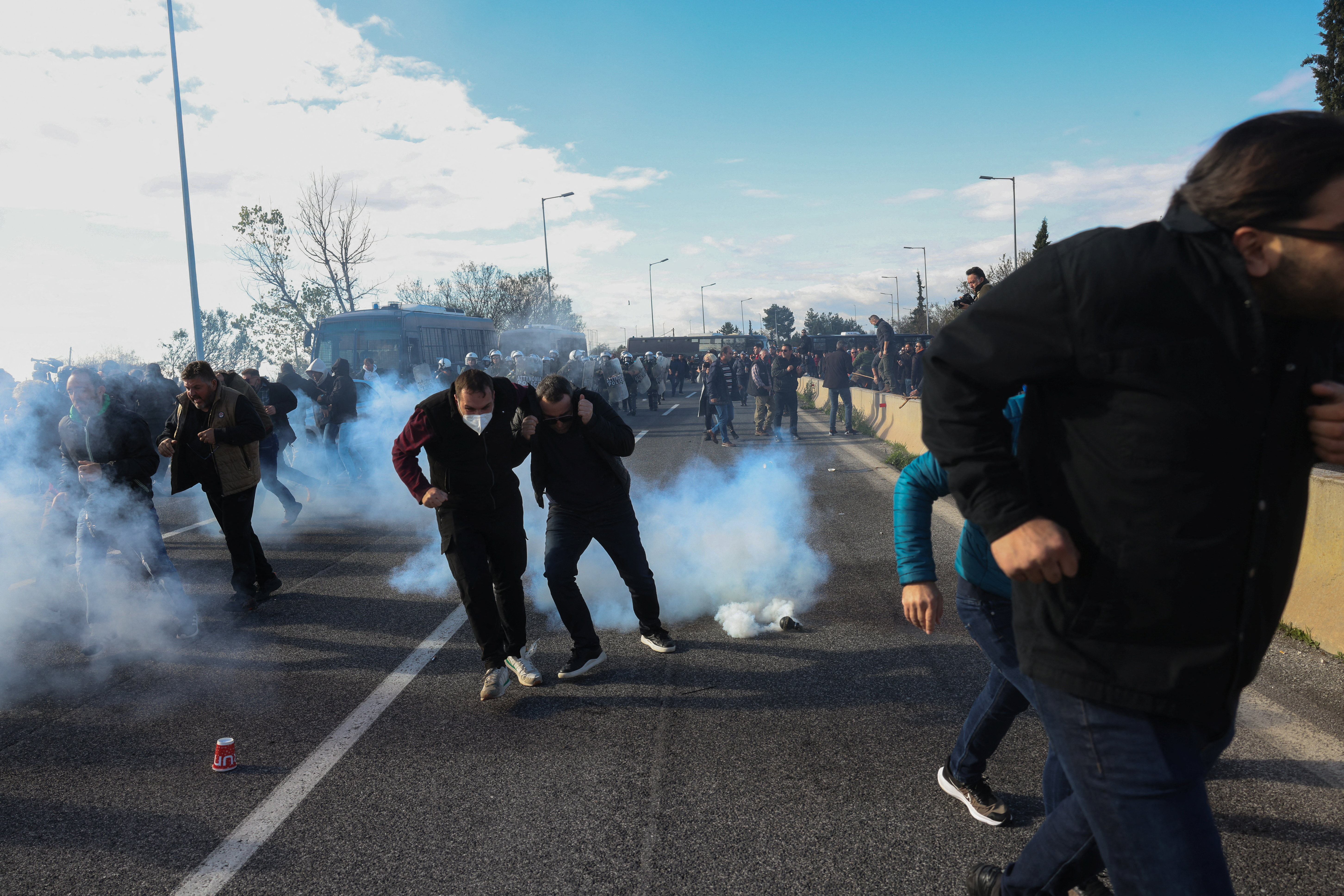 Protesti kmetov v Grčiji