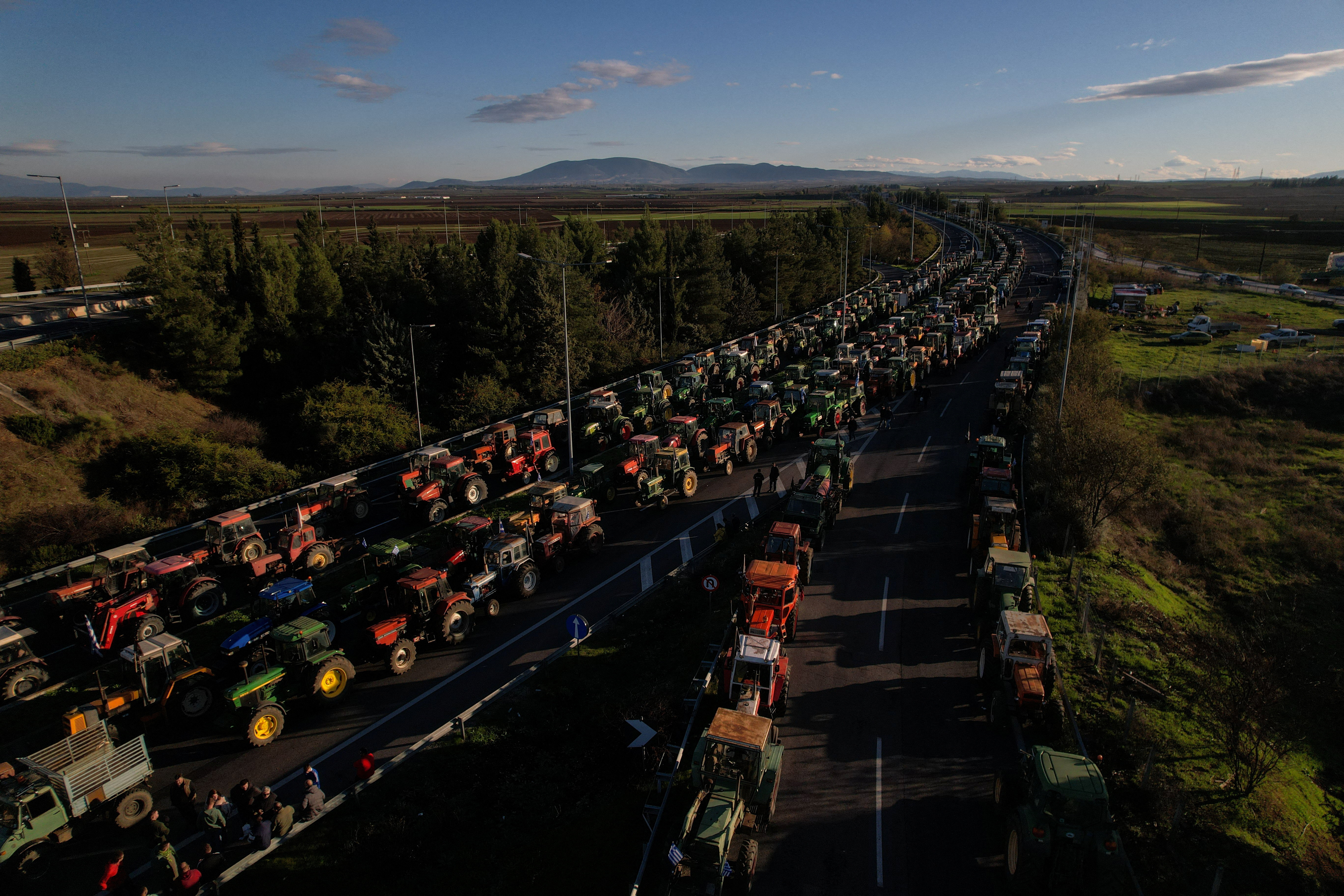 Protesti kmetov v Grčiji