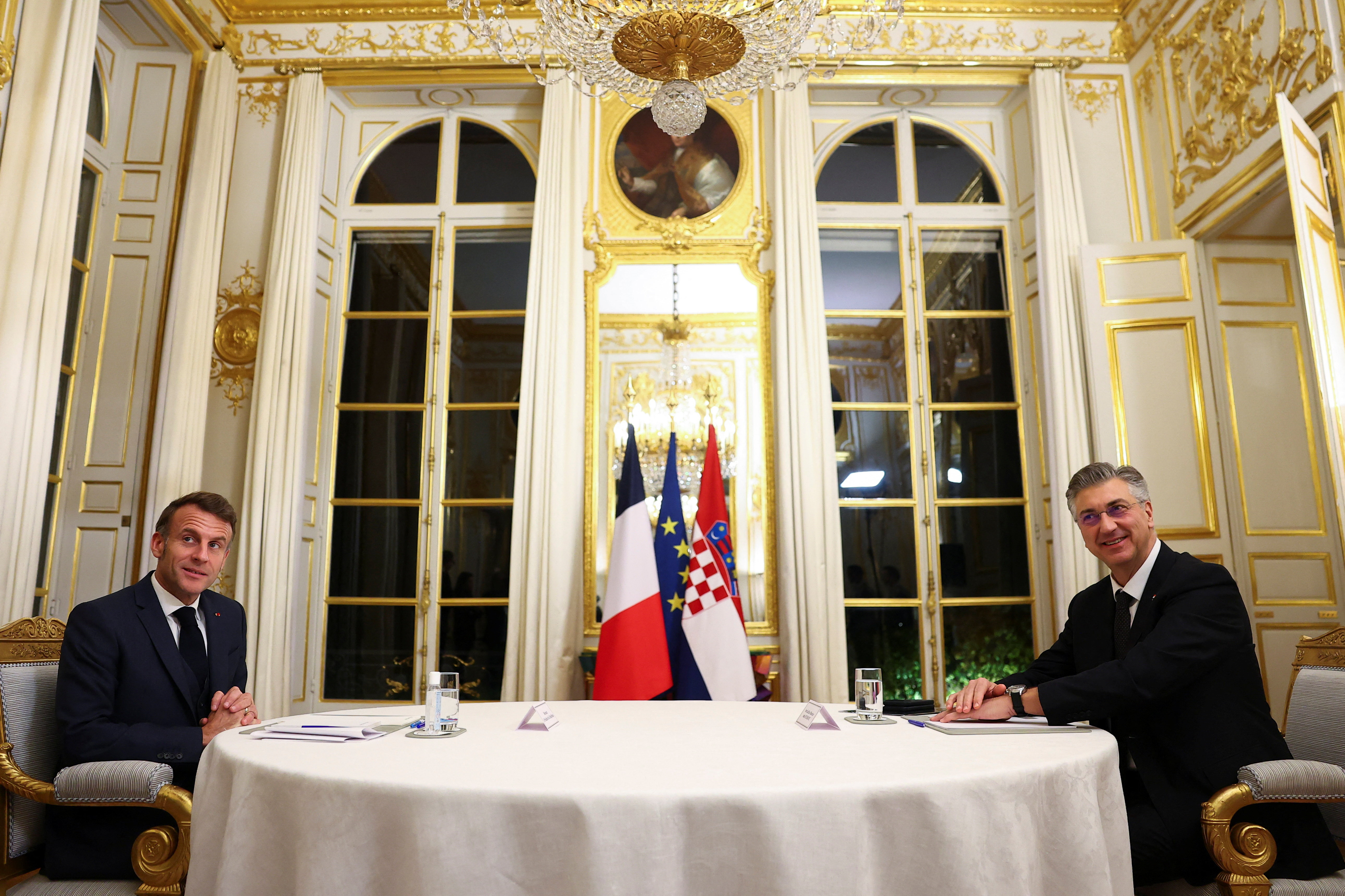 Emmanuel Macron in Andrej Plenković