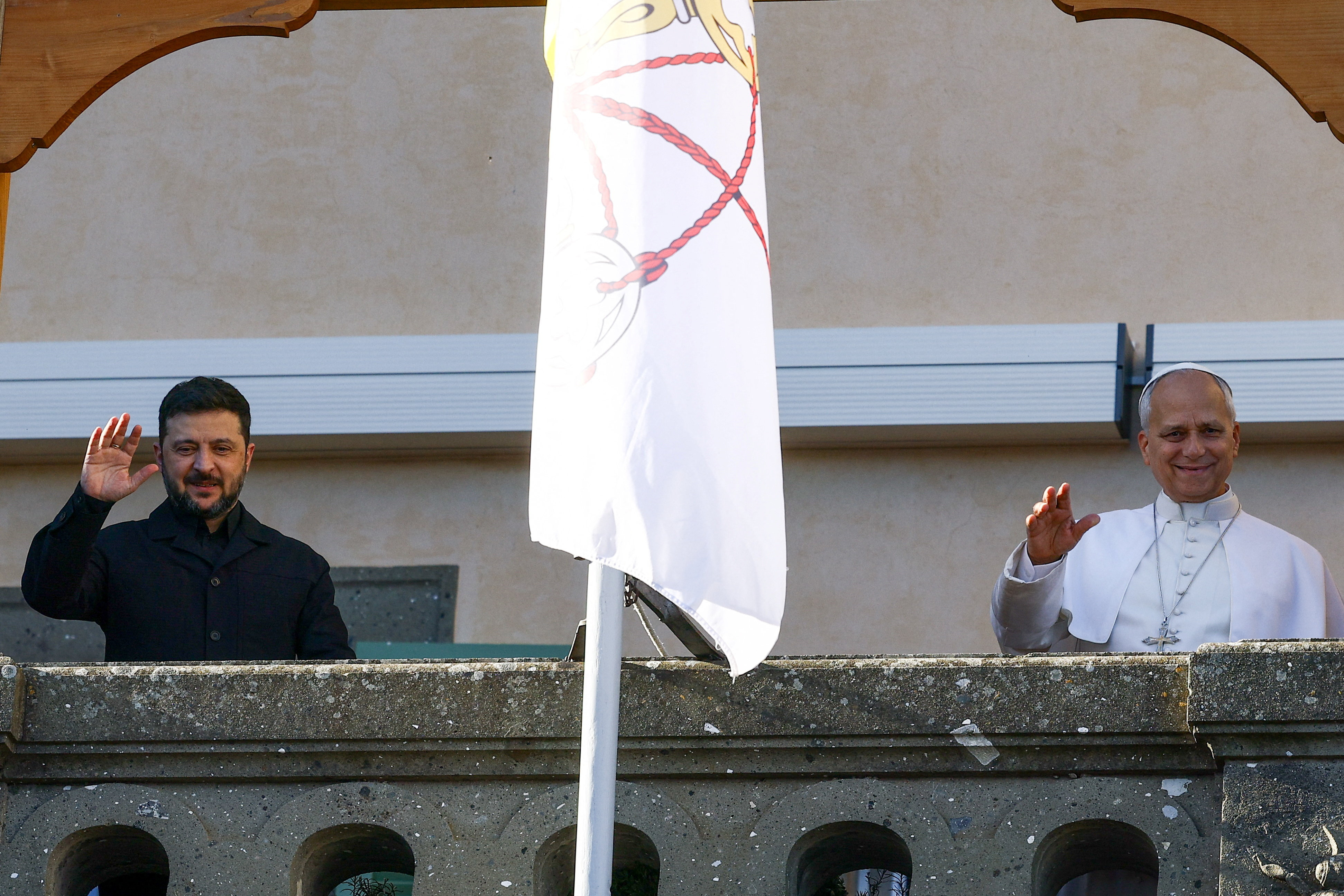 Volodimir Zelenski na obisku pri papežu