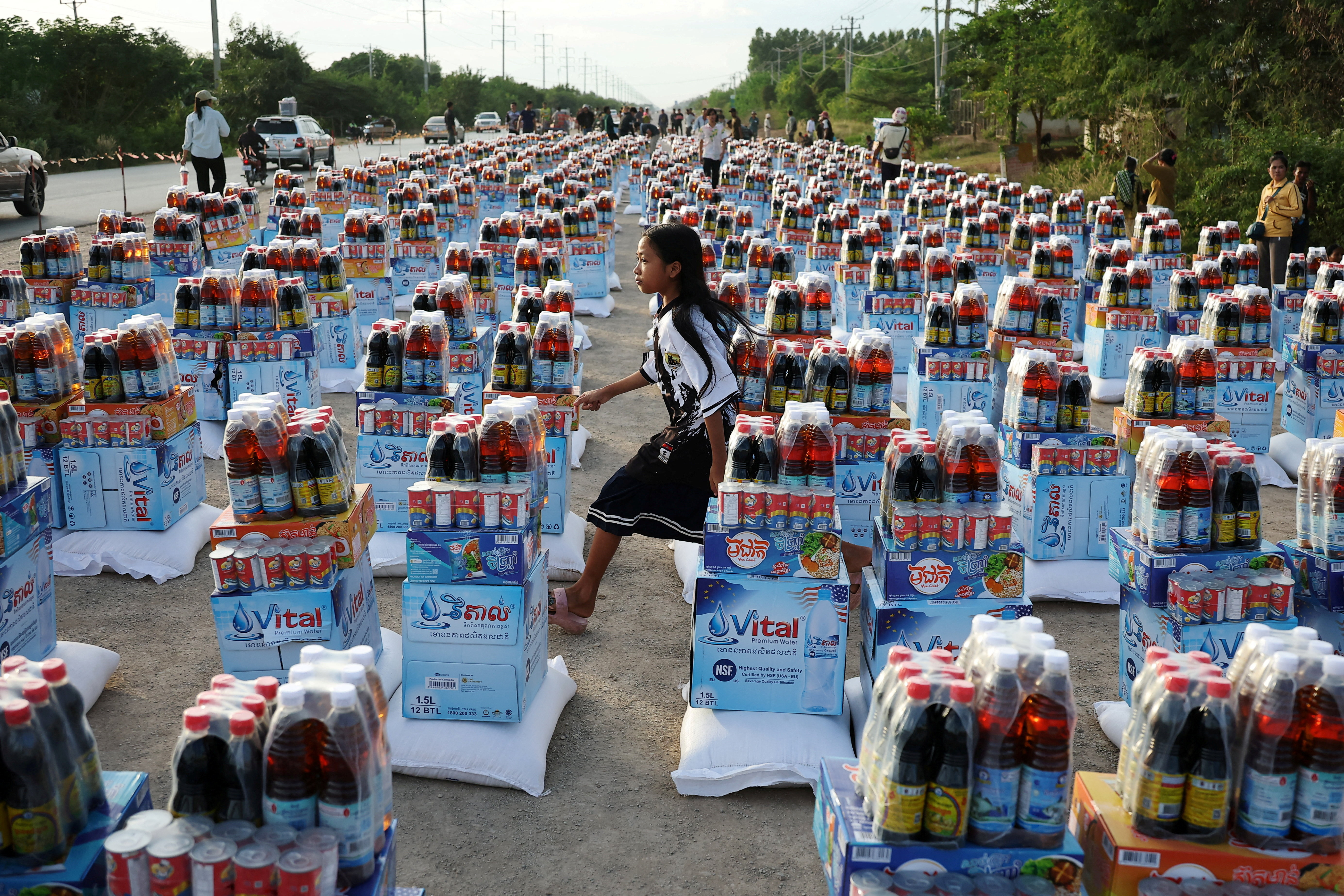 Begunsko taborišče v Kambodži
